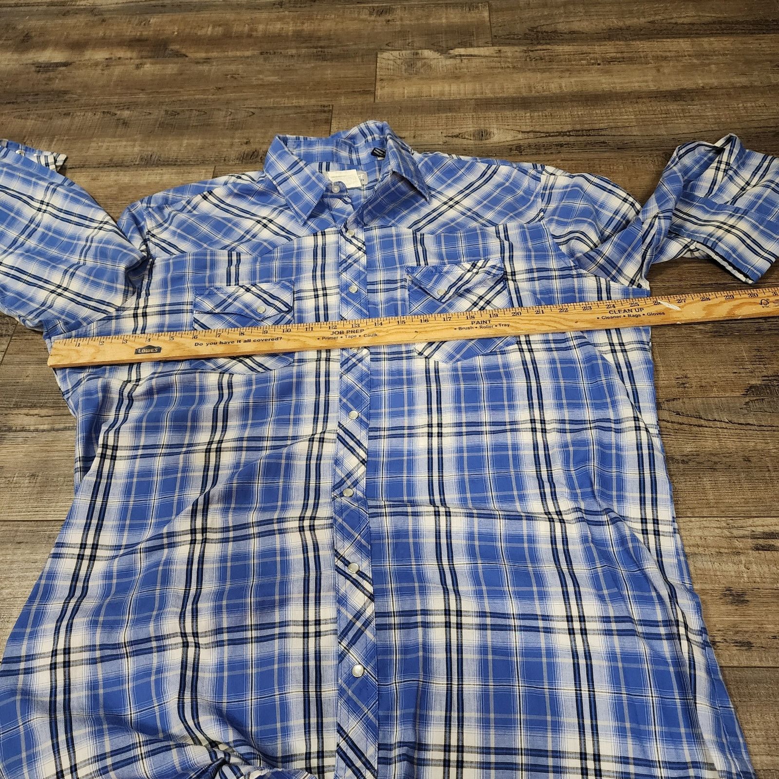 Wrangler Wrangler Wrancher light weight pearl snap size XLT 2241 Size US XL / EU 56 / 4 - 3 Thumbnail