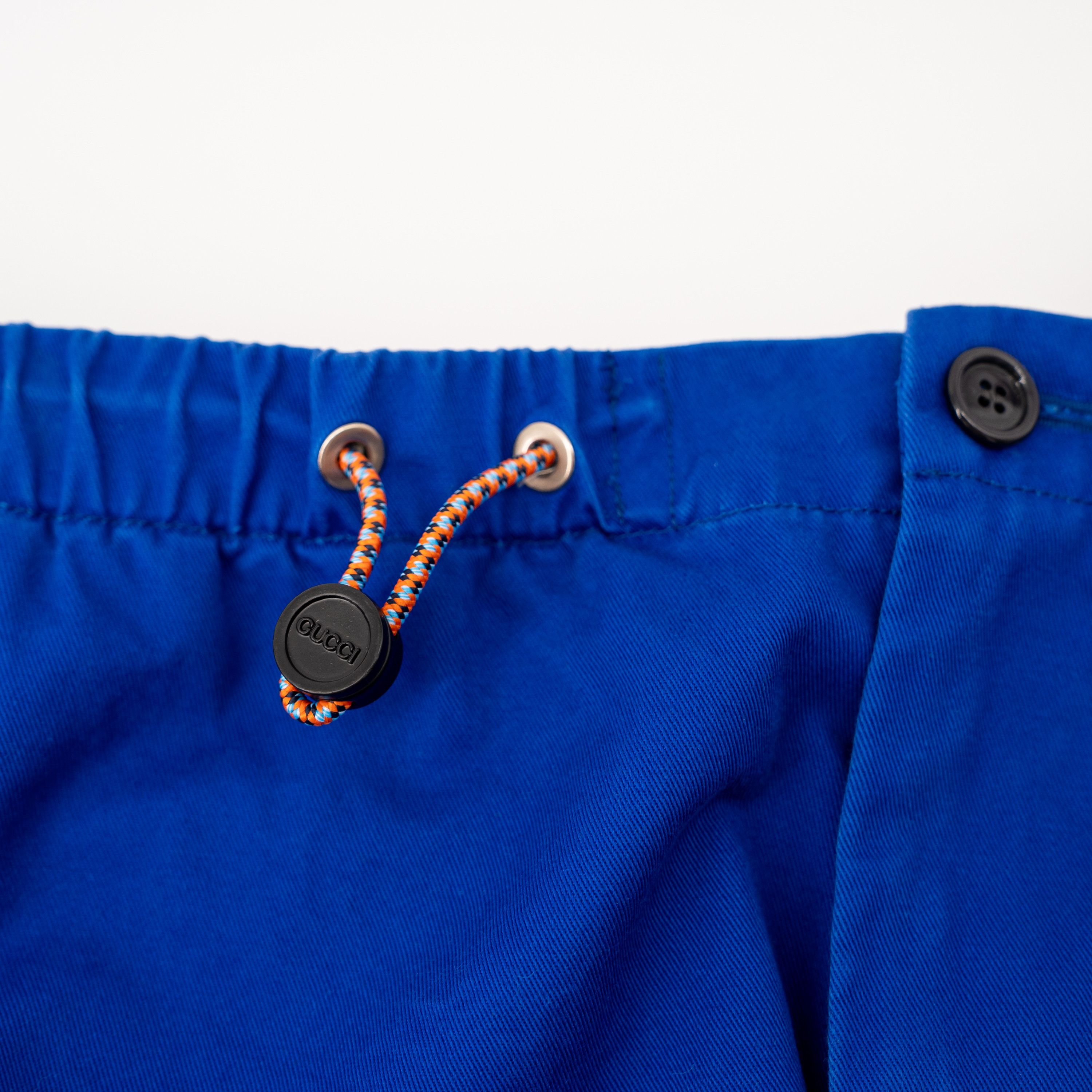 Gucci 52 XL - Gucci Blue Pants Trousers Drawstring Cotton Drill Size US 36 / EU 52 - 8 Thumbnail