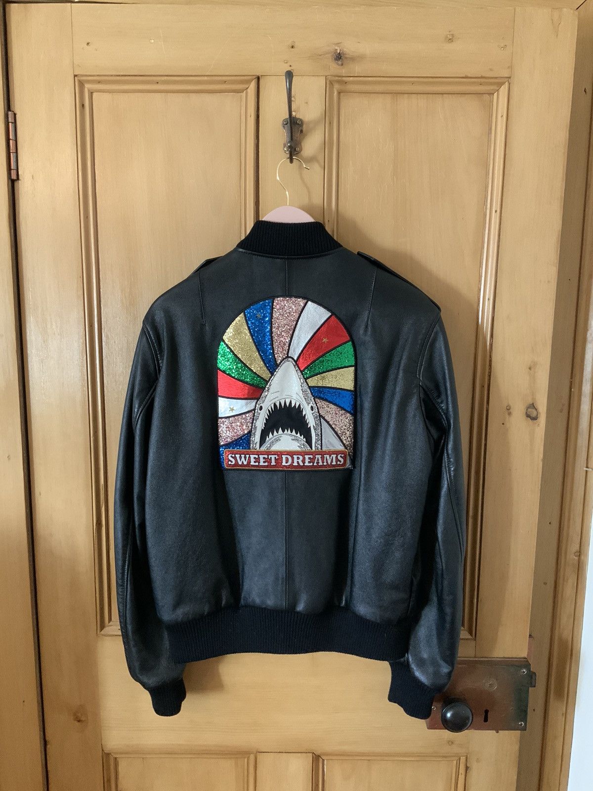 Saint Laurent Leather Bomber Jacket