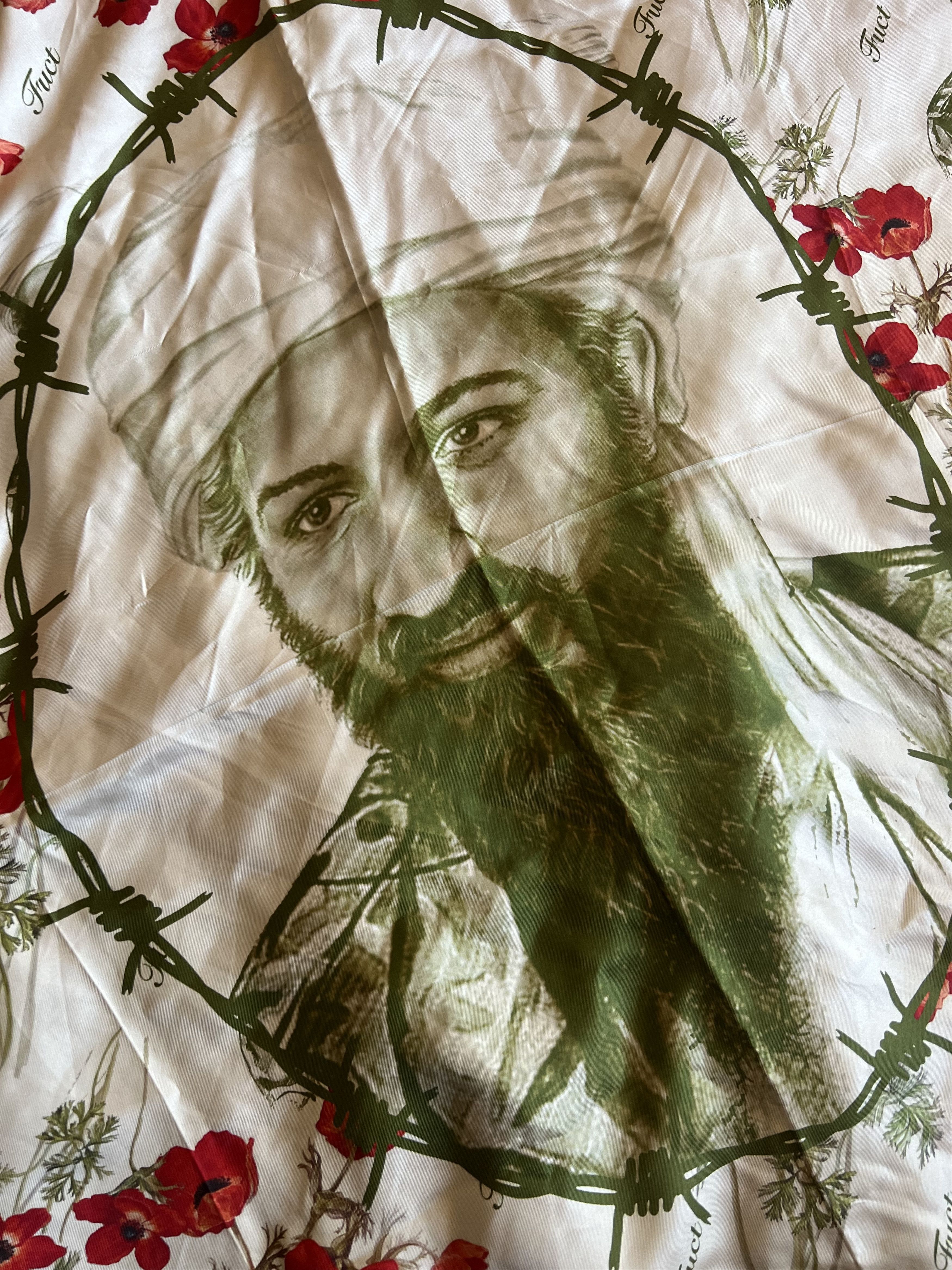 Fuct Fuct Osama 'Drug War' Silk Scarf Size ONE SIZE - 2 Preview