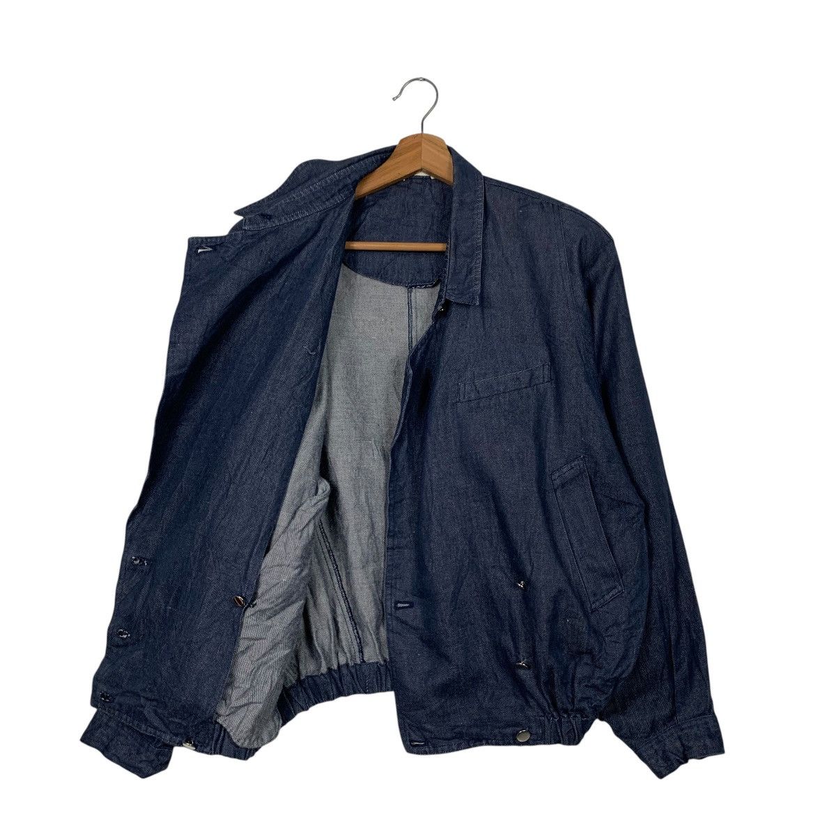 Japanese Brand ADVANCE & ADVENTURES Blue Denim Casual Jacket #1664-C74 Size M / US 6-8 / IT 42-44 - 9 Thumbnail