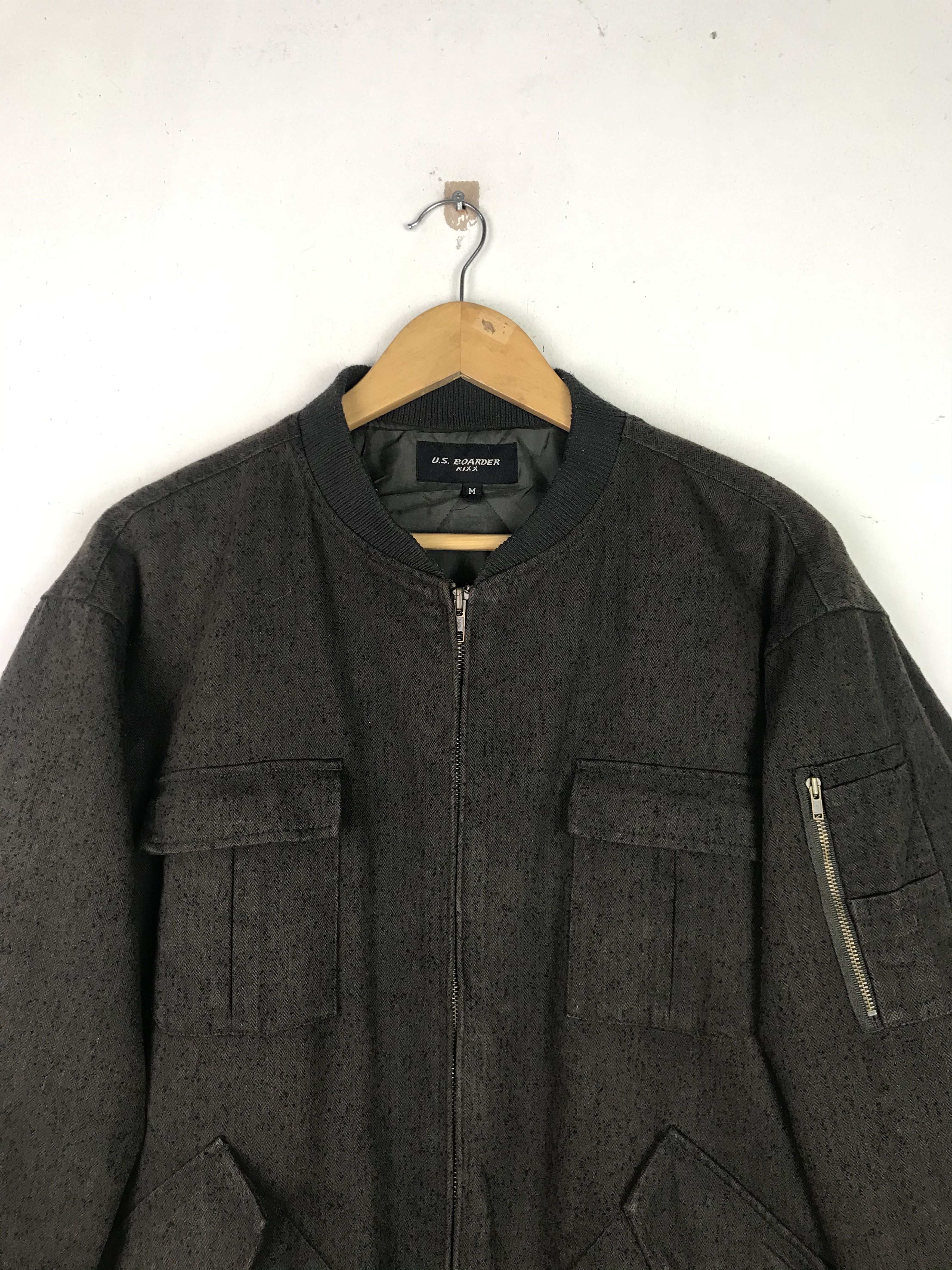 Other Vintage 90's US Boarder Bomber Jacket Rare Design Size US M / EU 48-50 / 2 - 3 Thumbnail