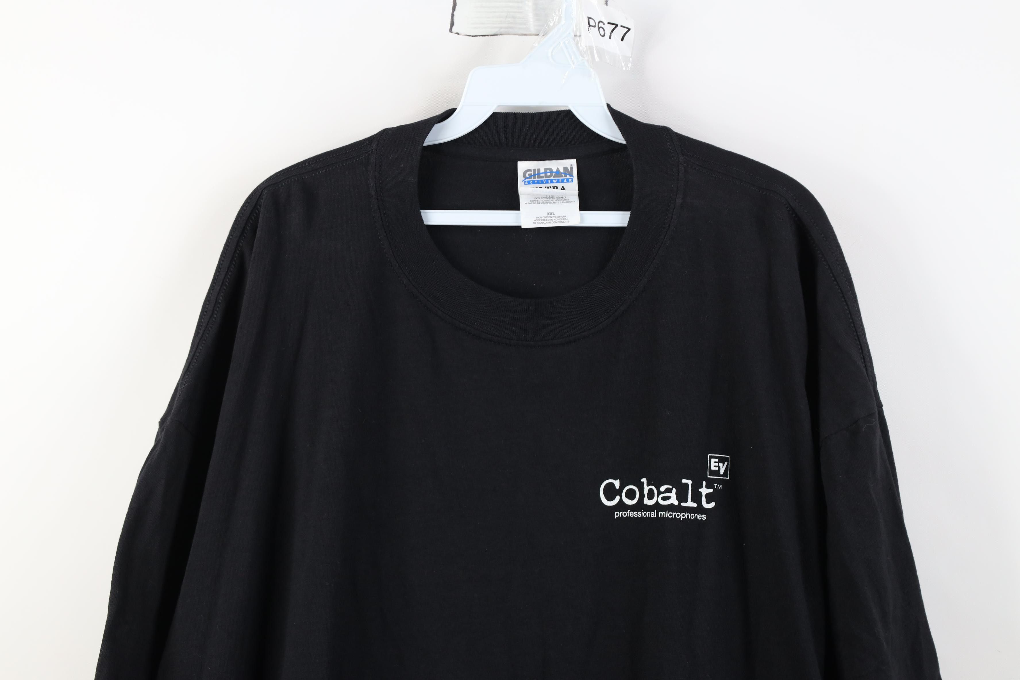 Vintage Vintage 90s Art Cobalt Professional Microphones T-Shirt Size US XXL / EU 58 / 5 - 2 Thumbnail