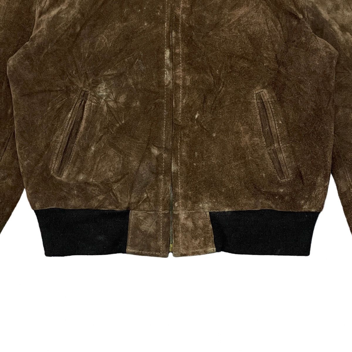 Schott Vintage Schott NYC Made in USA Suede Leather Bomber Jacket Size US M / EU 48-50 / 2 - 8 Thumbnail