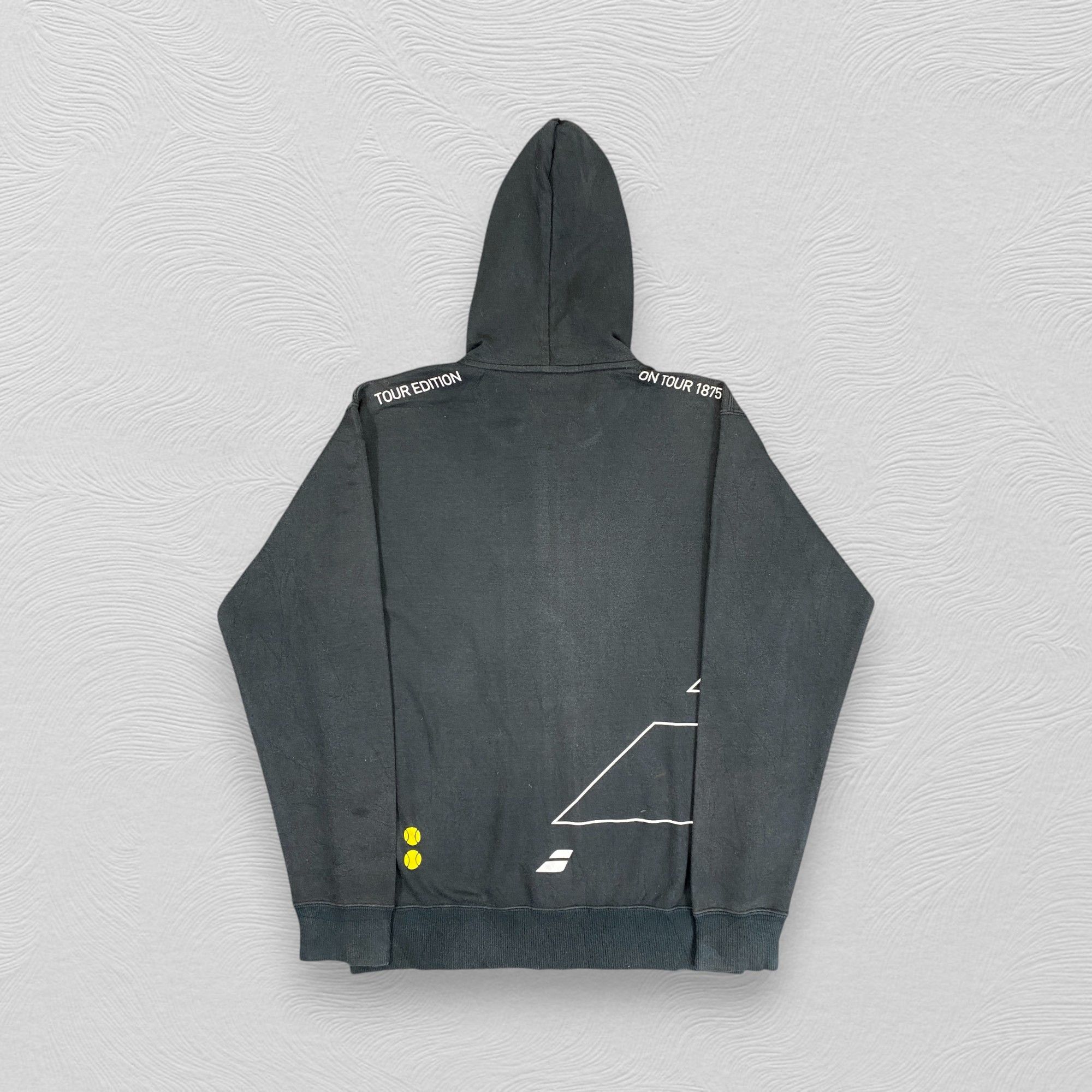 Japanese Brand Vintage Tennis Tour Edition Zipper Hoodie Faded - SW045 Size US M / EU 48-50 / 2 - 2 Thumbnail