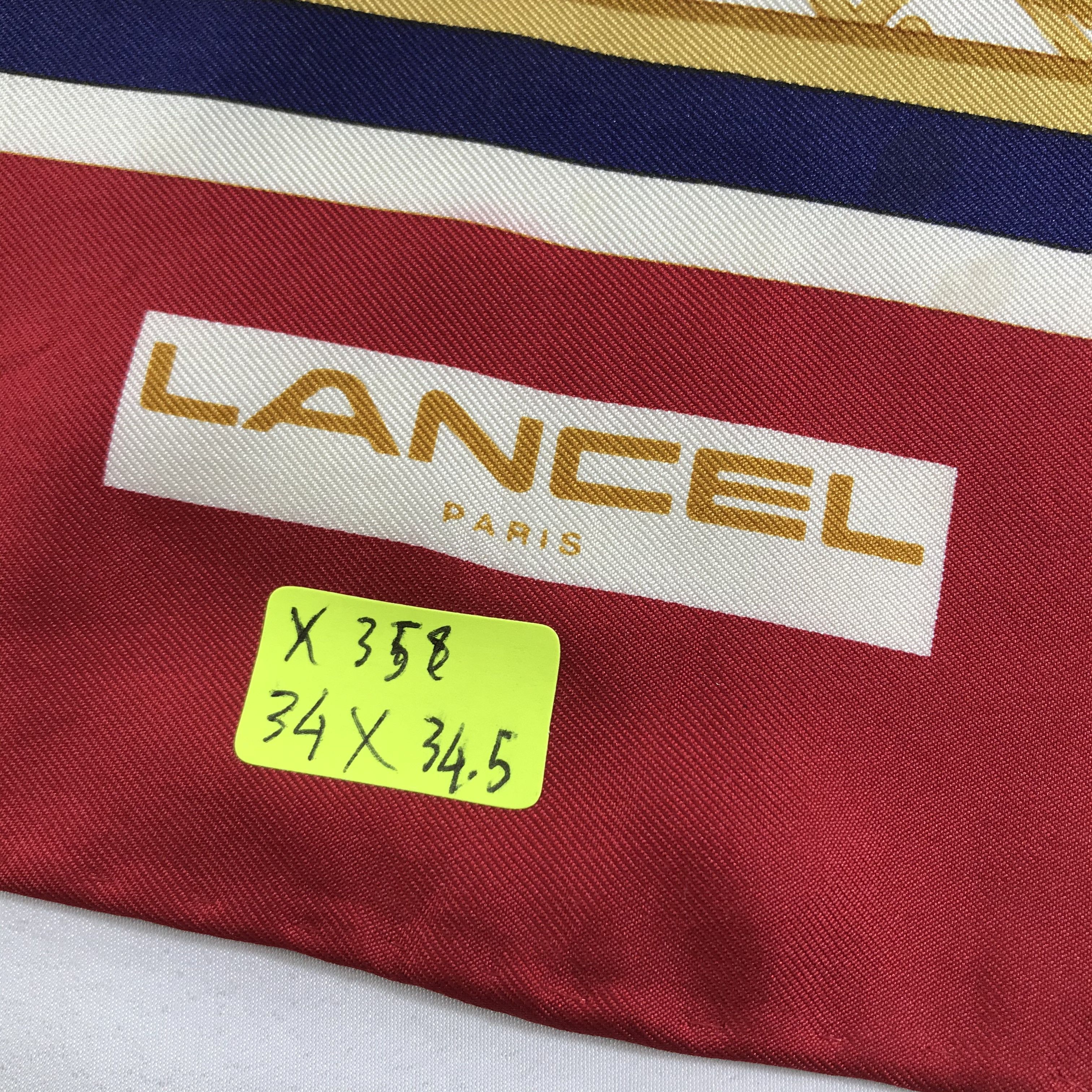 Lancel Vintage lancel Silk Scarf Size ONE SIZE - 6 Thumbnail