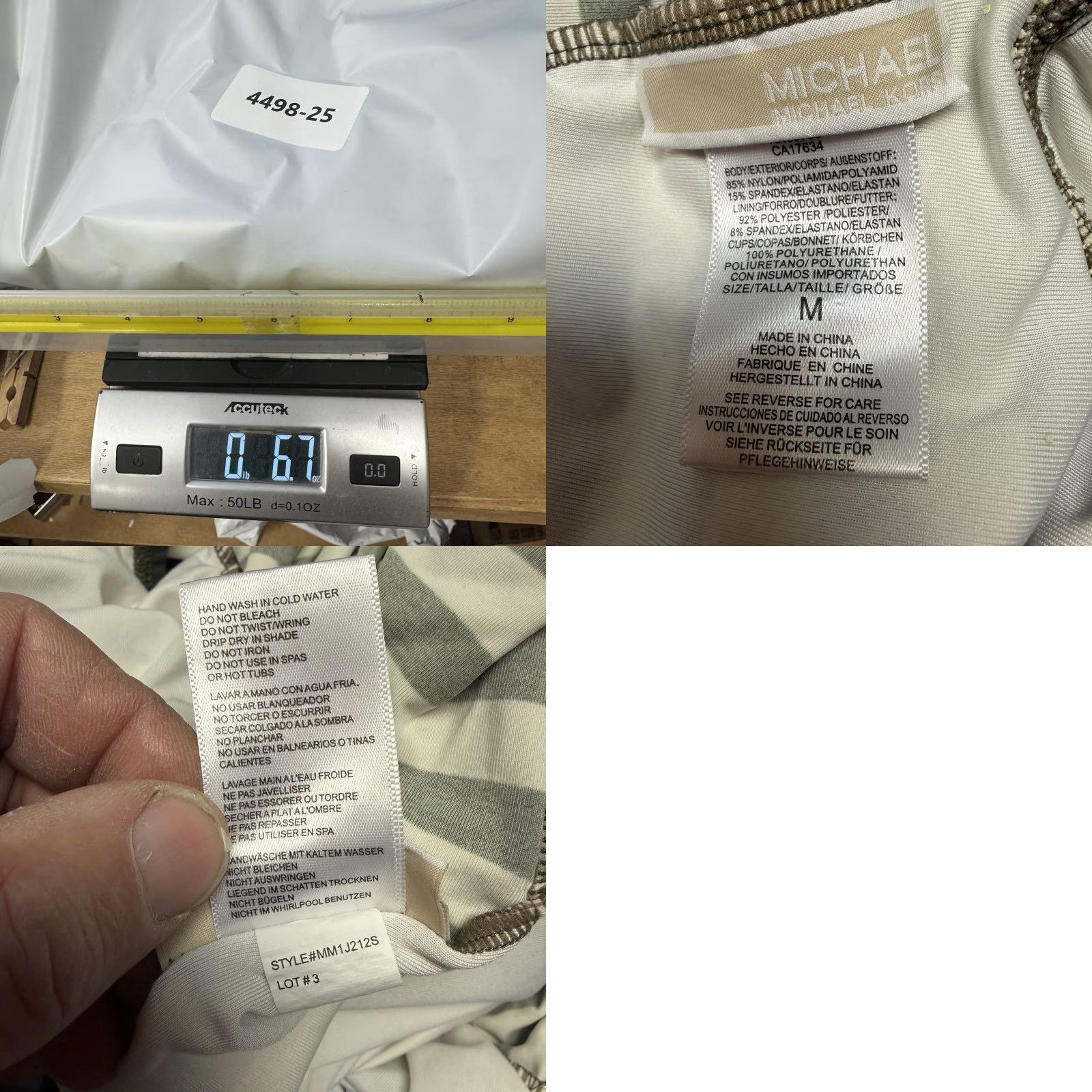 Michael Kors **Designer Michael Kors Black & White Striped M Tankini** User: Designer Michael Kors Black & White Striped M Tankini Size ONE SIZE - 8 Thumbnail