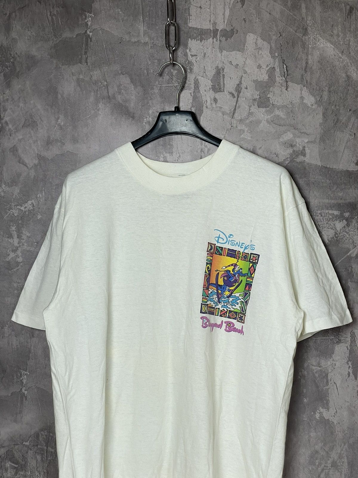 Band Tees × Disney × Vintage Rare Vintage 90s Movie Mickey Mouse Beach Summer T-Shirt🔥 Size US M / EU 48-50 / 2 - 8 Thumbnail