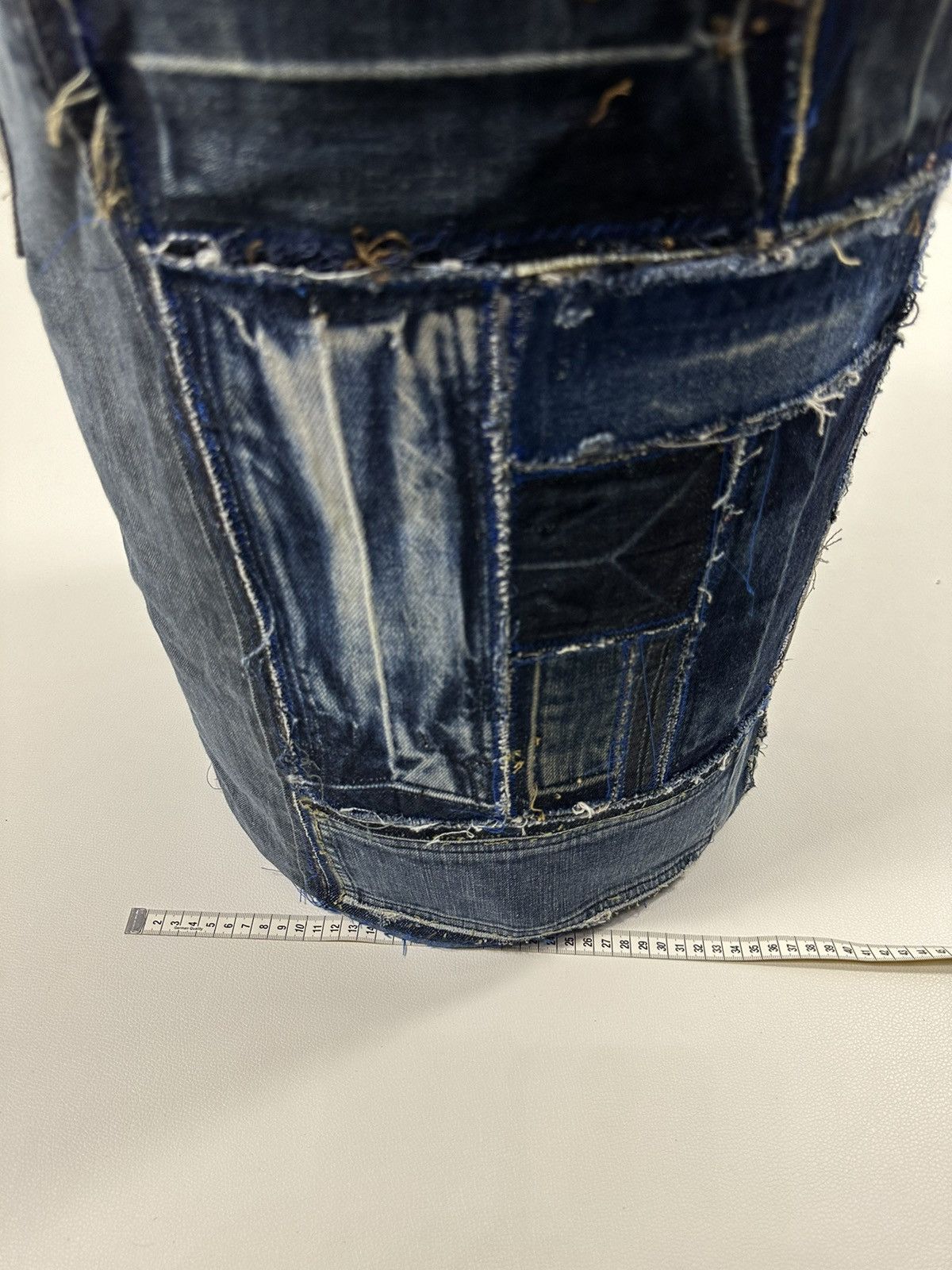 Art Comes First Custom Made Denim Patchwork Laundry Bag Home Decoration Size ONE SIZE - 11 Thumbnail