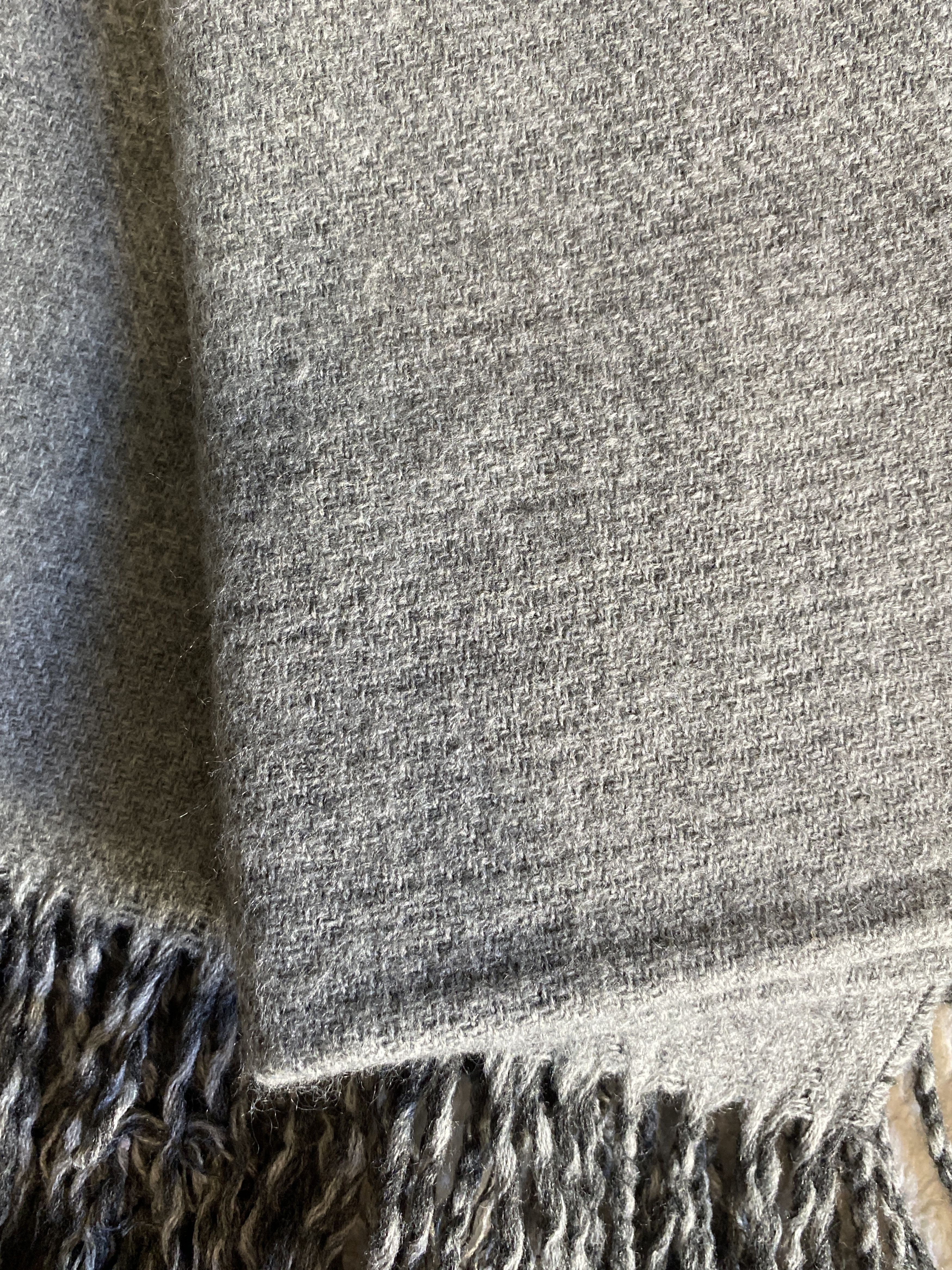 H&M H&M Reversible Black Gray Scarf 71x18 | Tassel Fringe Size ONE SIZE - 7 Thumbnail