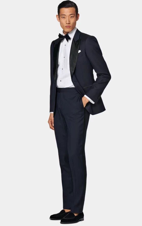 Suitsupply Men Suitsupply Suit Lazio Tuxedo Fully Lined Navy Blue US38 Size 38R - 1 Thumbnail