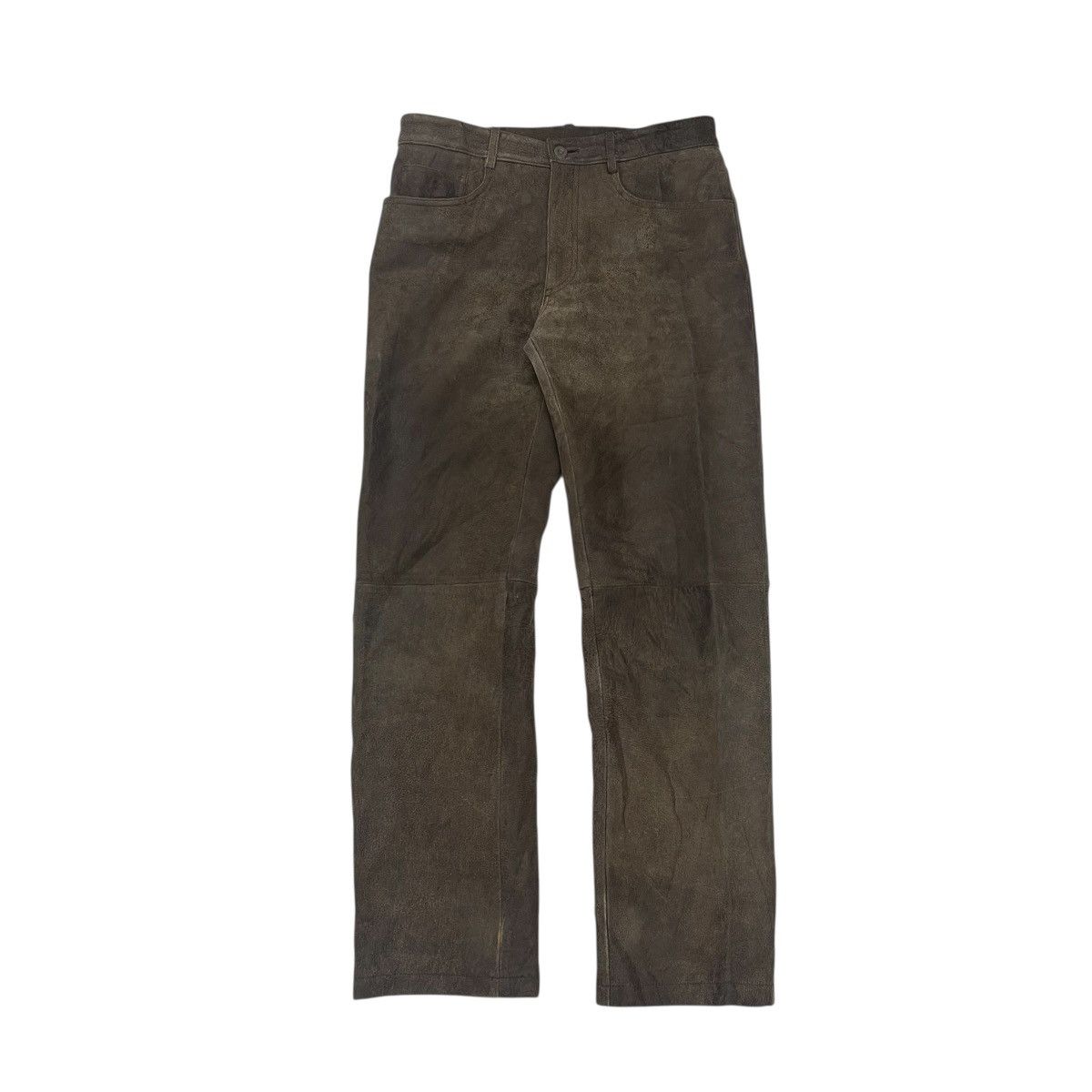 Yohji Yamamoto Vintage Yohji Yamamoto Sheepskin Leather Pants Size US 29 - 2 Thumbnail