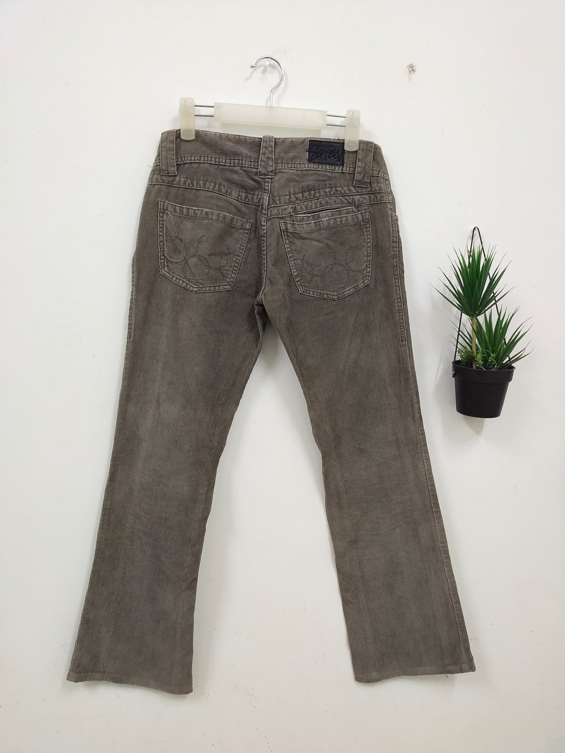 Stussy STUSSY Corduroi pant ash green nice design Size 28" / US 6 / IT 42 - 3 Thumbnail