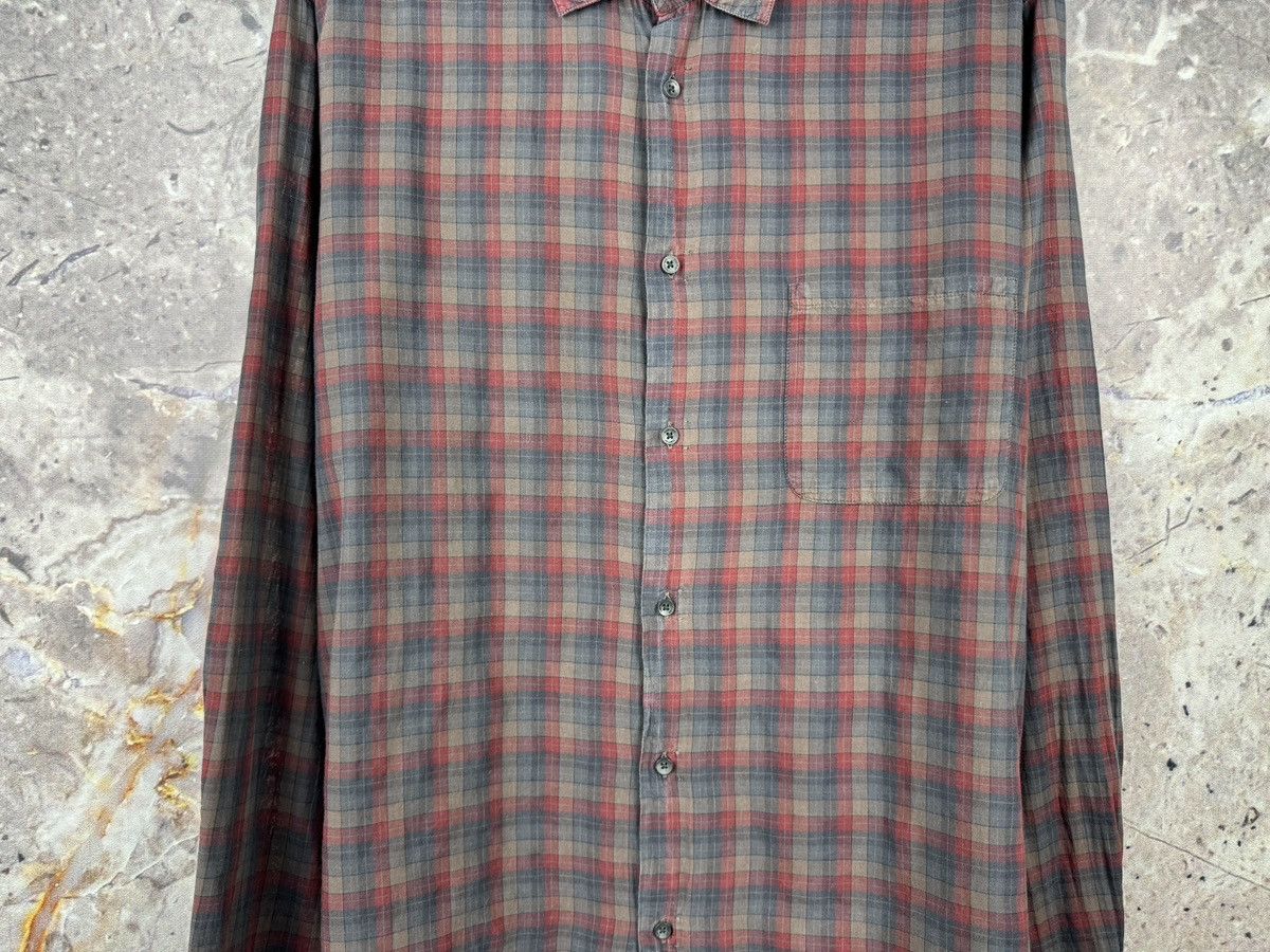 hannes roether Hannes Roether Plaid Button Up Shirt Red Grey Long Sleeve Size US XXL / EU 58 / 5 - 3 Thumbnail
