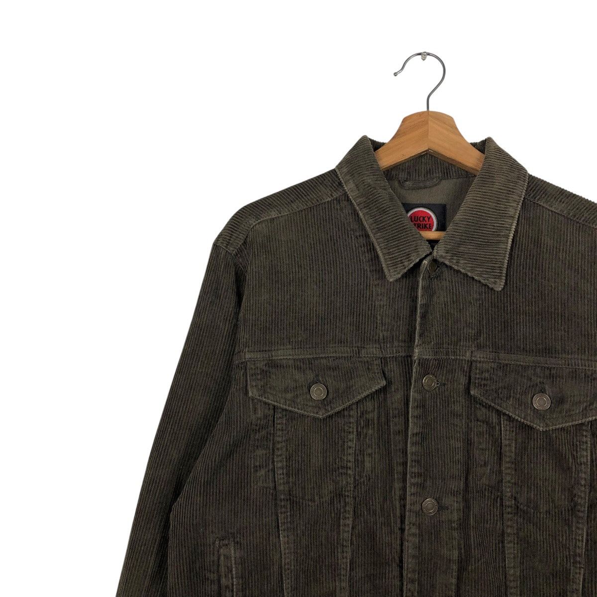 Japanese Brand × Vintage 📌Vintage Trucker Biker Jacket Lucky Strike Originals Size US M / EU 48-50 / 2 - 8 Thumbnail