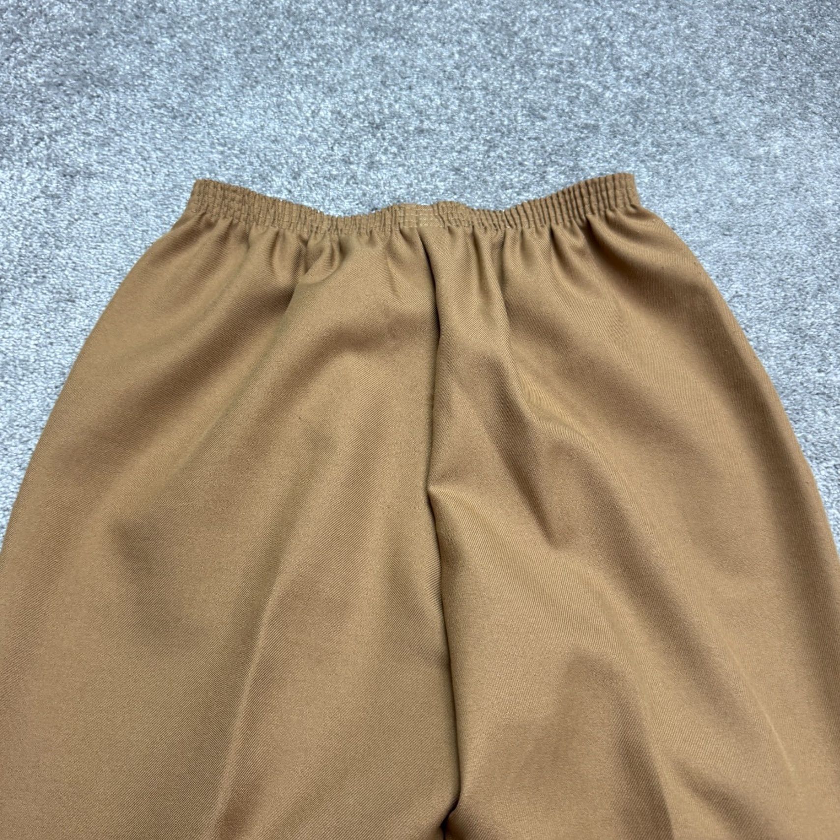 Vintage VINTAGE Alfred Dunner Pull On Cropped Dress Pants Womens 12 Camel Brown 90s Classic Size 34" / US 12 / IT 48 - 3 Thumbnail