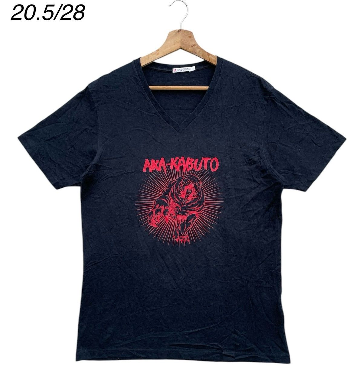Uniqlo RARE🔥 Ginga Nagareboshi Gin T-shirt Red Angry Akakbuto Size US L / EU 52-54 / 3 - 1 Thumbnail