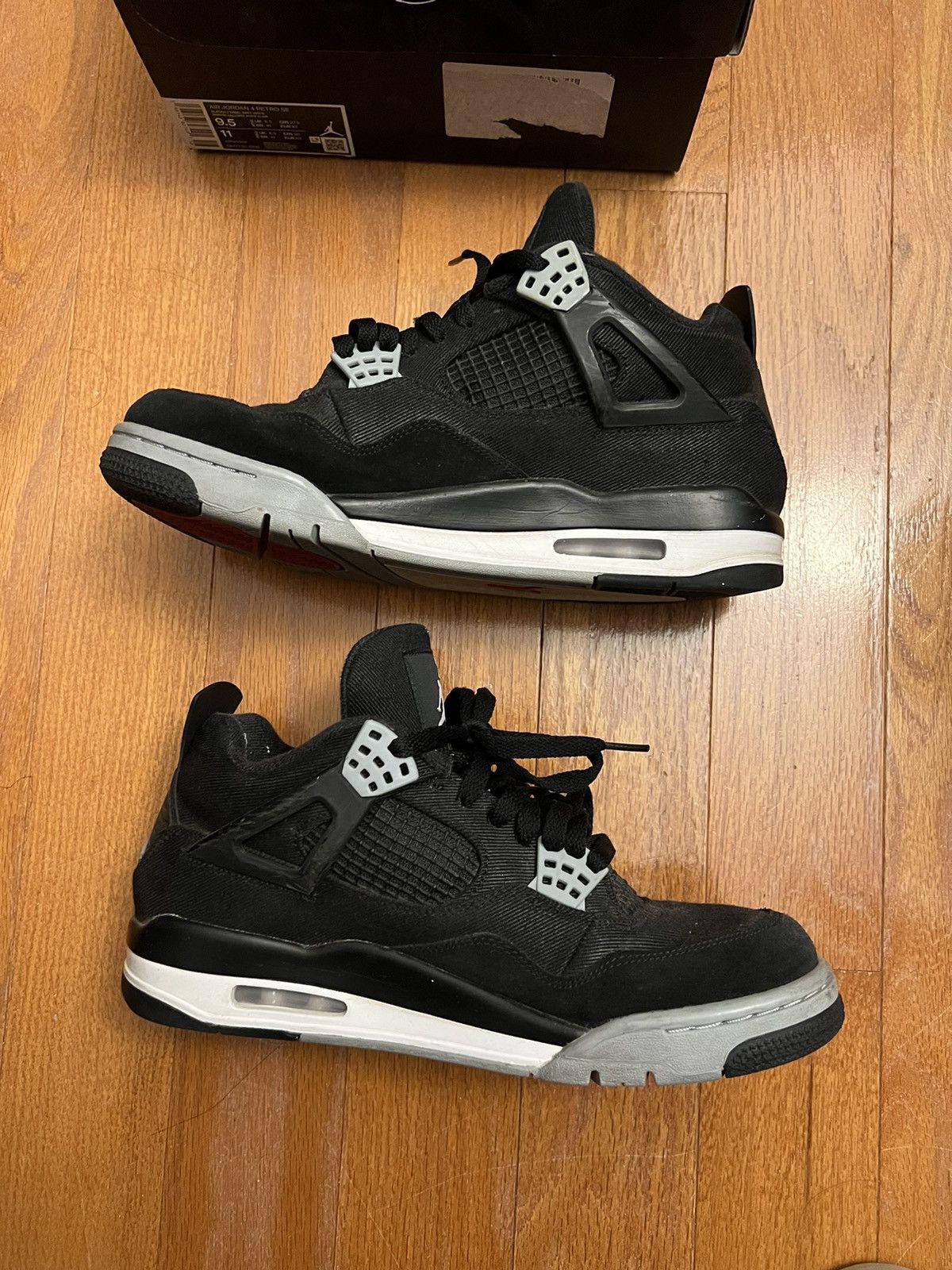 Jordan Brand Air jordan 4 retro se black canvas sz 9.5 Size US 9.5 / EU 42-43 - 2 Thumbnail