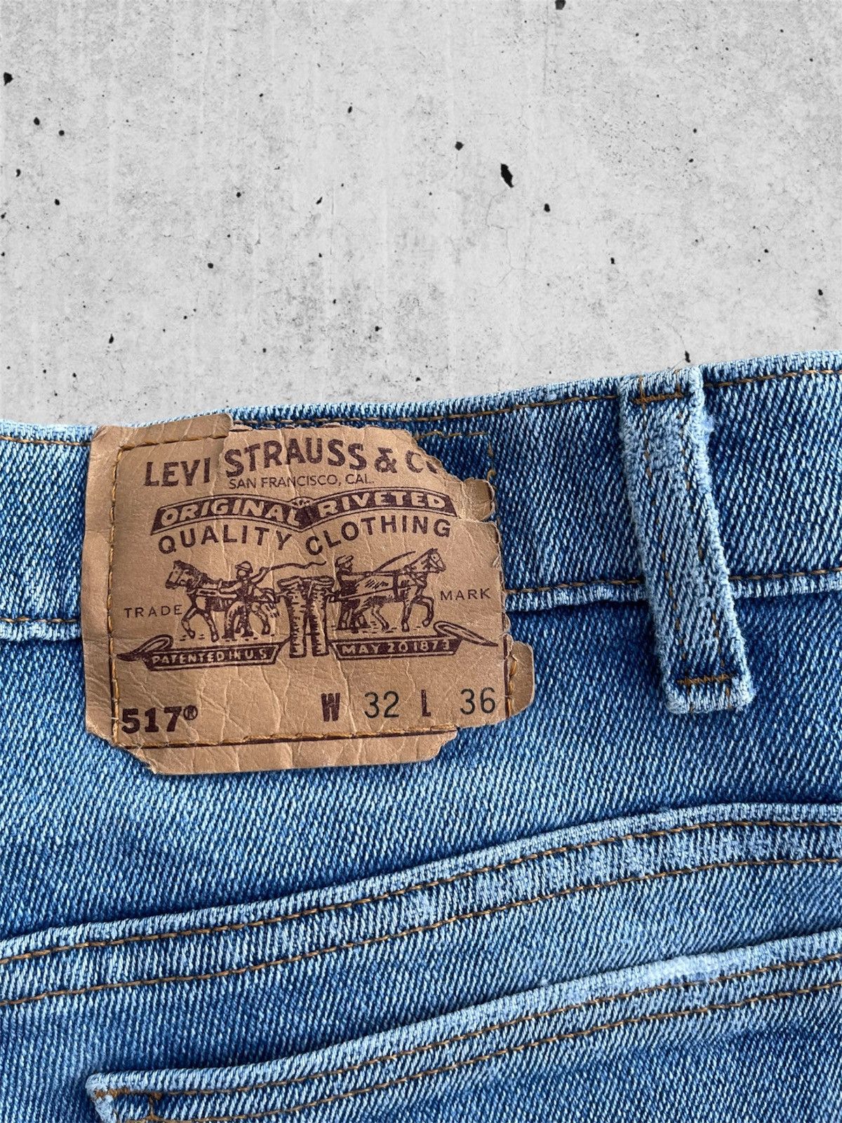 Jean × Levi's 🔥 Levi's 517 Bot Cut Distressed Denim W31🔥 Size US 31 - 13 Thumbnail
