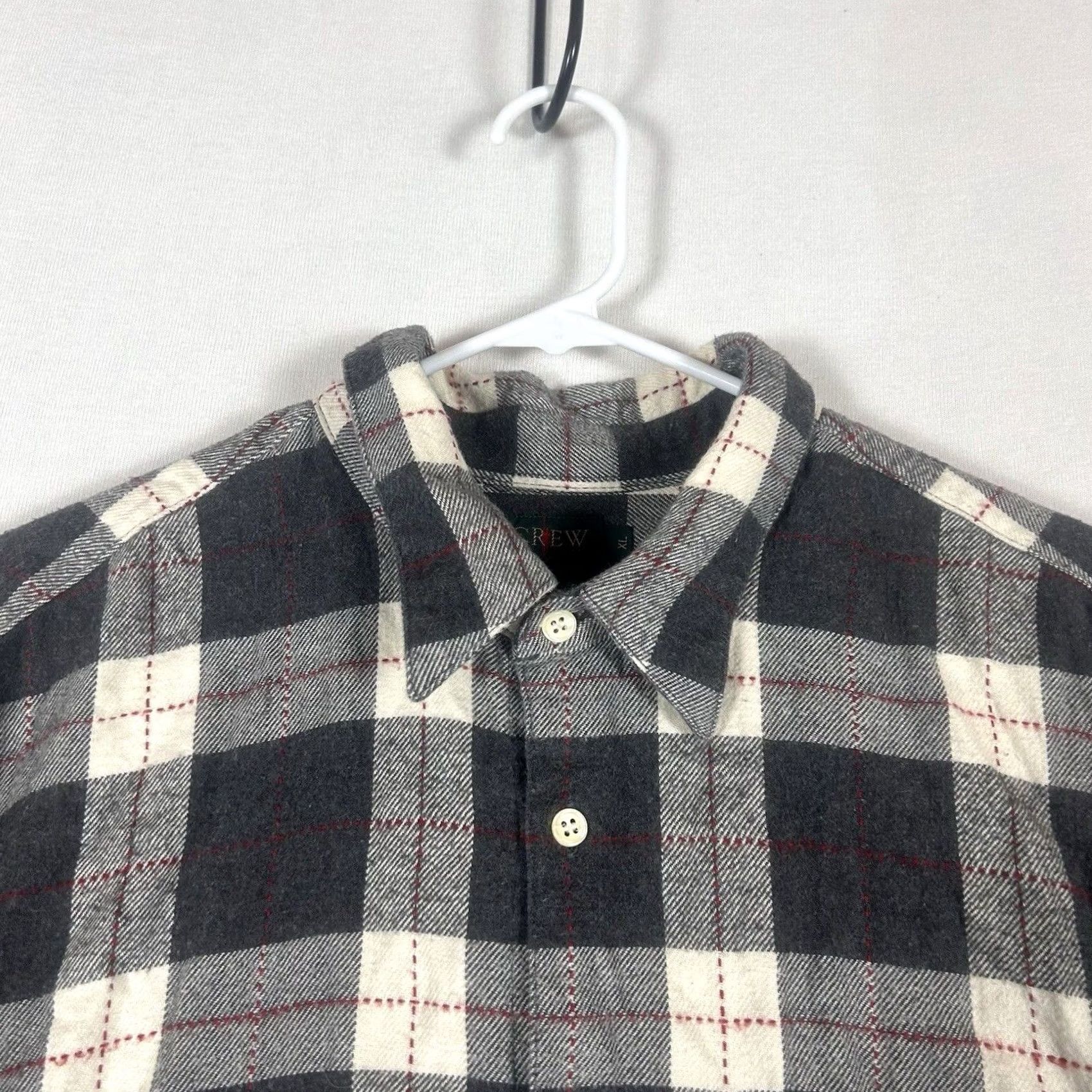 J.Crew J.CREW Button-Up Flannel Shirt Mens XL Plaid 100% Cotton Portugal Casual Size US XL / EU 56 / 4 - 2 Thumbnail