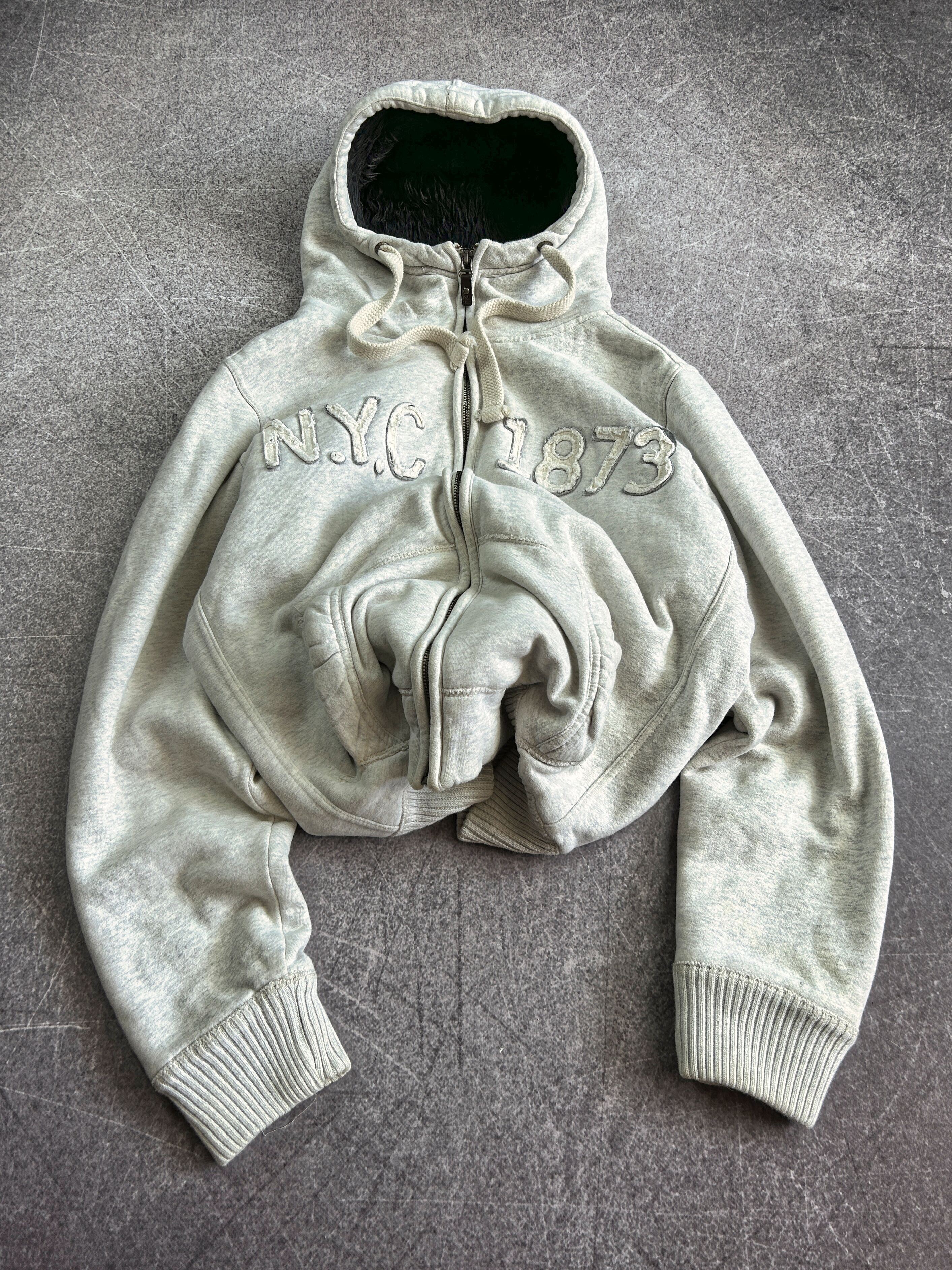 Designer VTG Le Grande Bleu Rick Owens Style Fur Hood Hoodie 90s Size US L / EU 52-54 / 3 - 1 Thumbnail