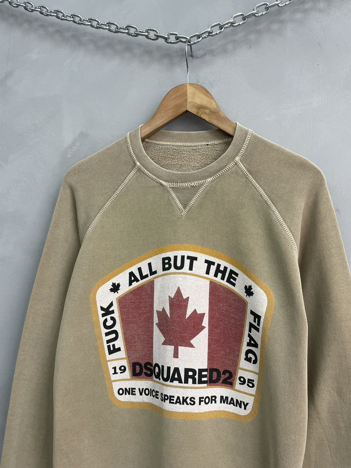Dsquared2 Dsquared big logo y2k washed cotton sweatshirt Size US M / EU 48-50 / 2 - 3 Thumbnail