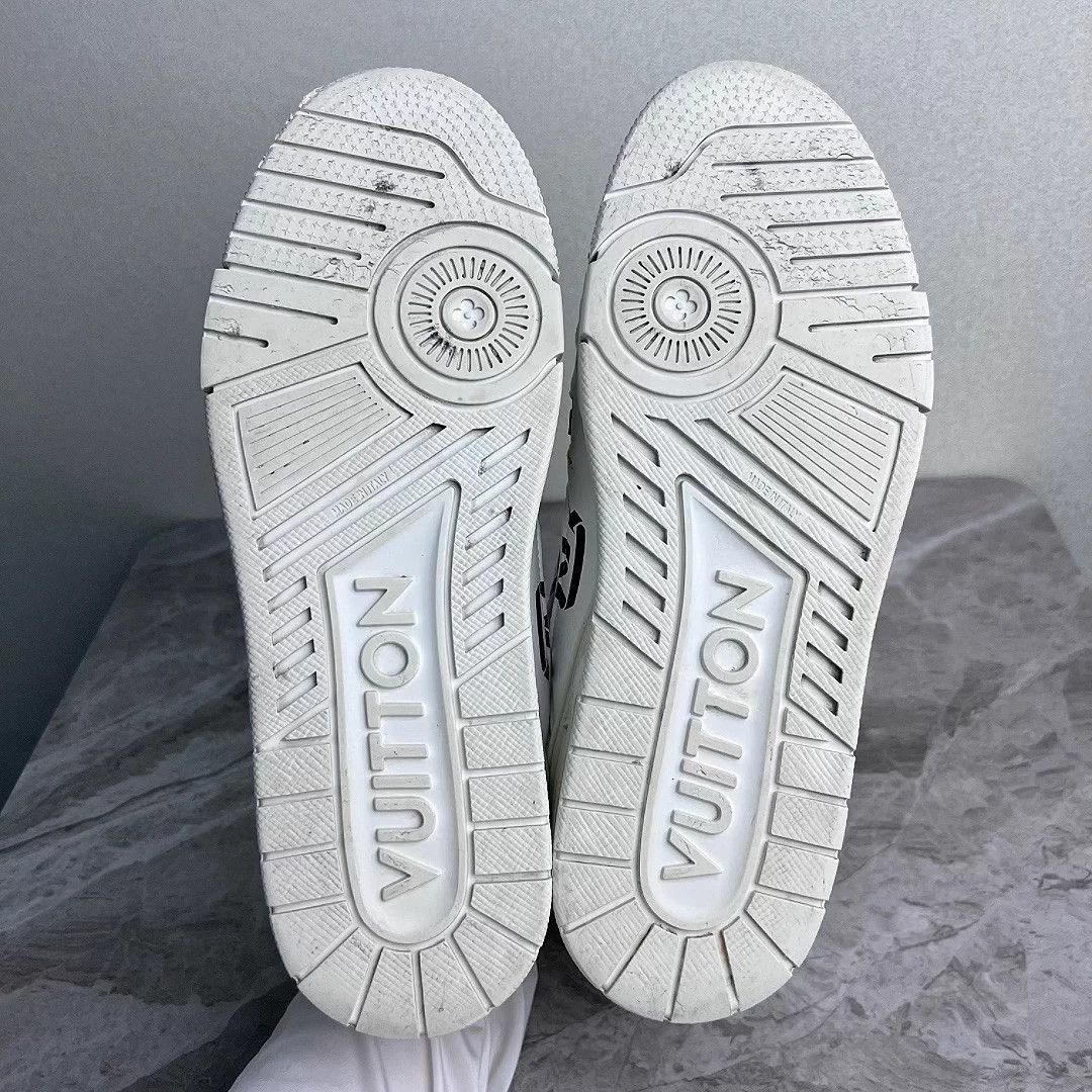 Louis Vuitton LV Trainer Eco Logo Black & White 7/41 Size US 7 / EU 40 - 5 Thumbnail