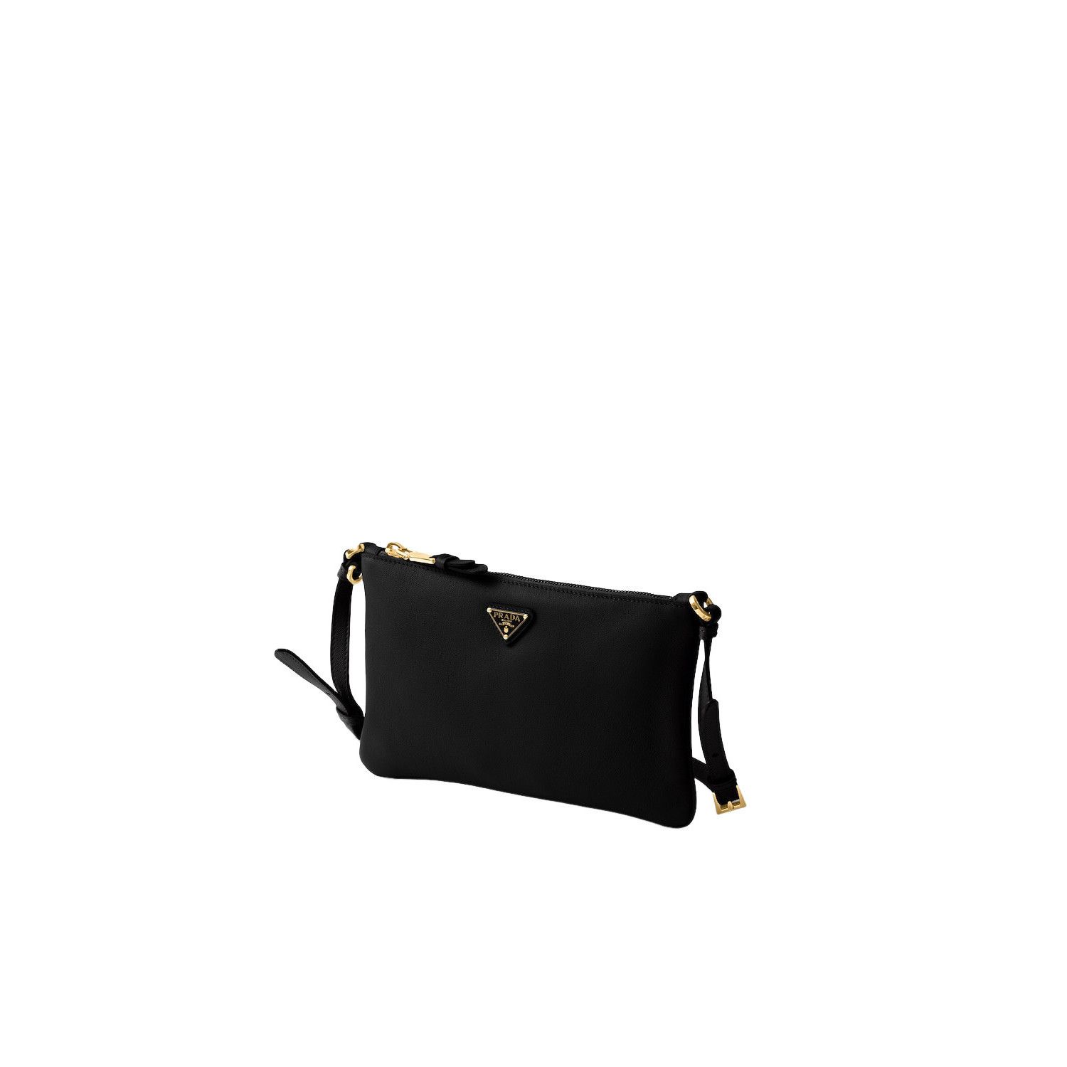 Prada PRADA $1950 Black Leather Pouch Bag New & Authentic Size ONE SIZE - 2 Thumbnail