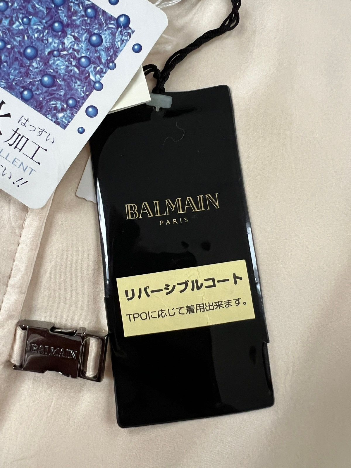 Balmain Vintage 90s Balmain Reversible Fur Silk Coat Size M / US 6-8 / IT 42-44 - 13 Thumbnail