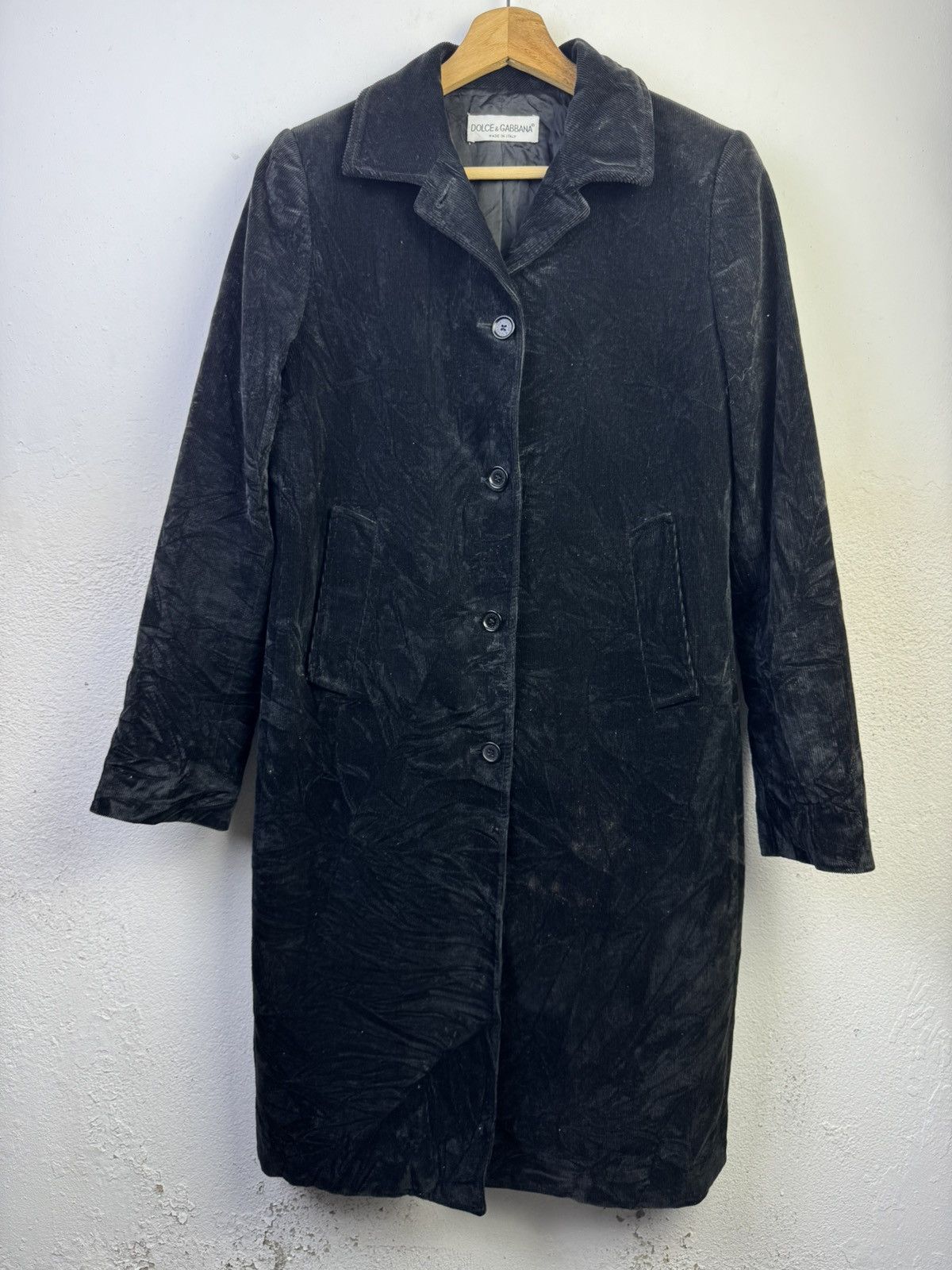Dolce & Gabbana Dolce & Gabbana Corduroy Long Jacket Size M / US 6-8 / IT 42-44 - 1 Thumbnail