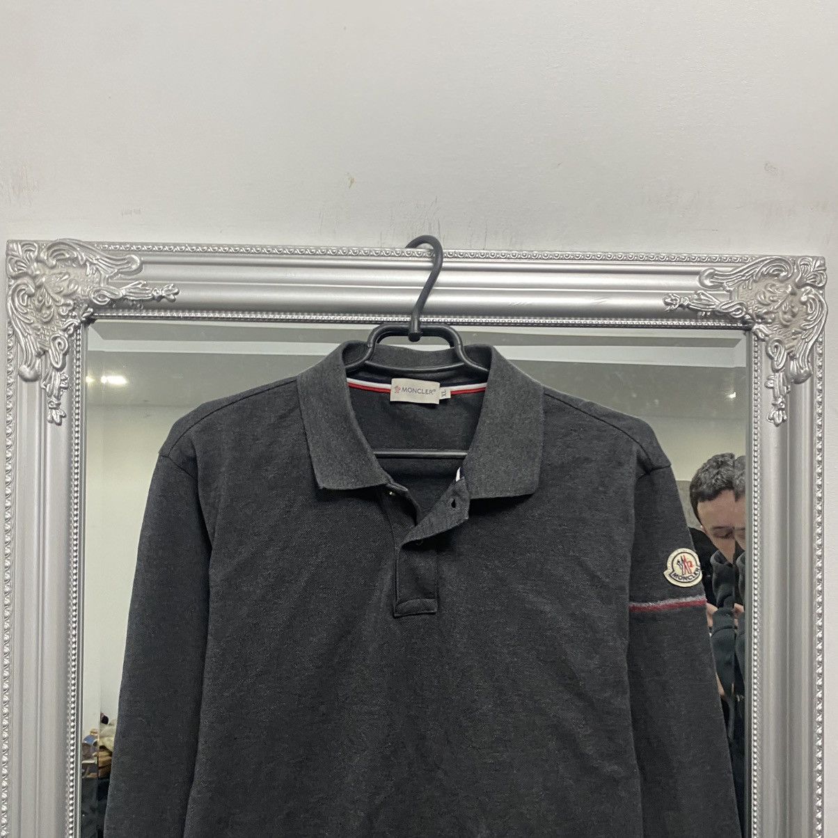 Moncler Moncler Polo Long Sleeve logo sleeve Size US XL / EU 56 / 4 - 2 Thumbnail