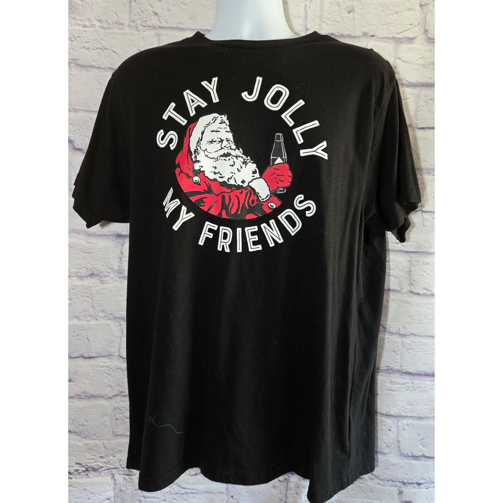 Other Holiday Time Black Stay Jolly My Friends Christmas Shirt XL Size US XL / EU 56 / 4 - 1 Thumbnail