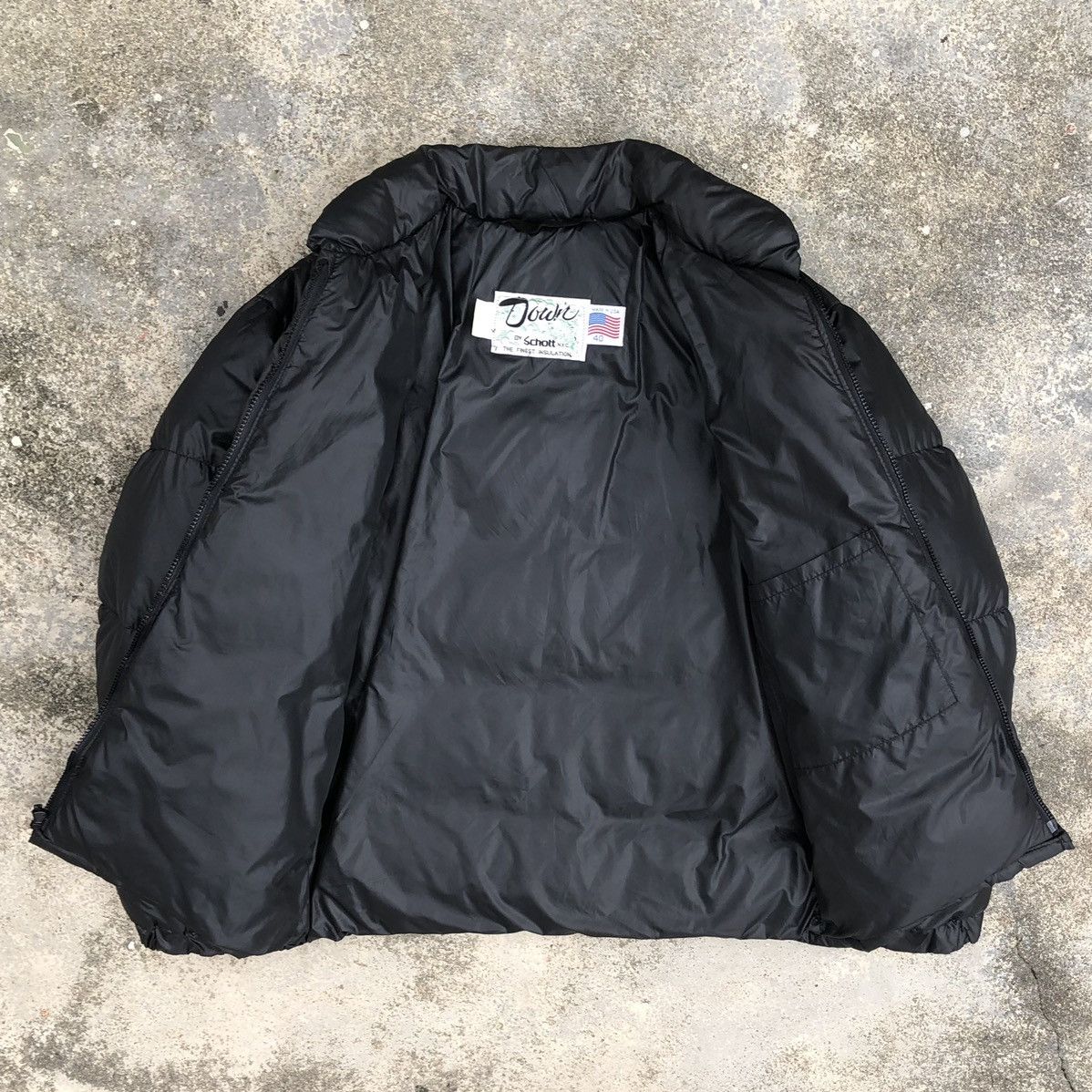 Schott Vintage Schott NYC Goose Feather Down Puffer Jacket 🇺🇸 Size US L / EU 52-54 / 3 - 7 Thumbnail