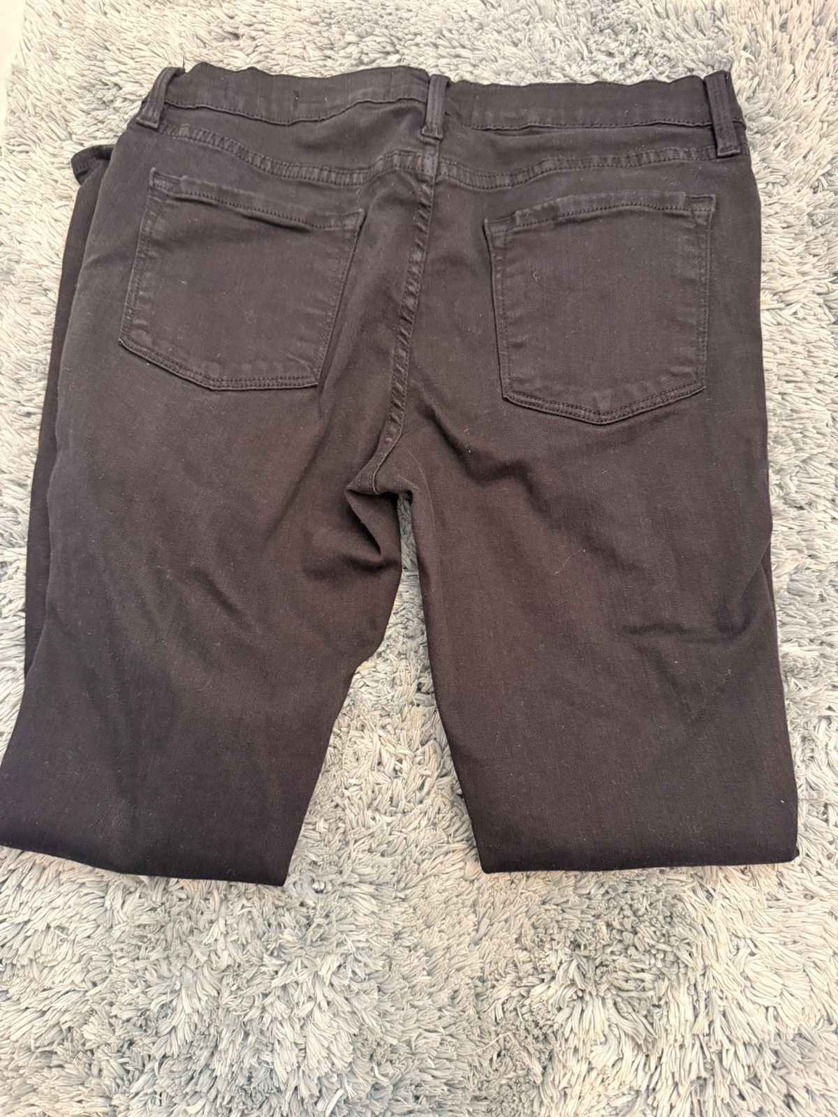 Frame Frame Denim Le Skinny de Jeanne Jeans in Black Noir Size 29 Size 29" - 4 Thumbnail