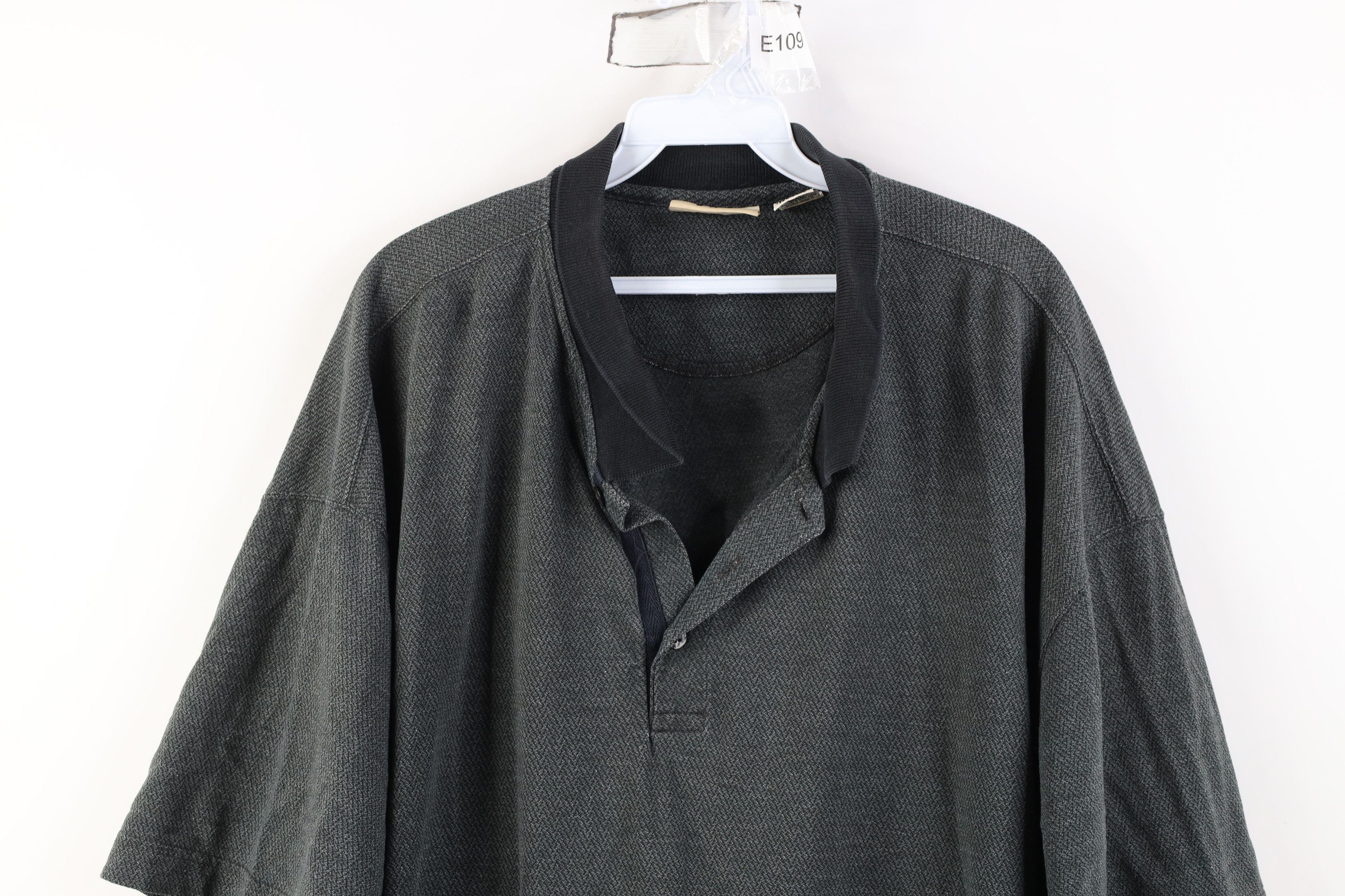 Vintage Vintage 90s Streetwear Fit Herringbone Knit Golf Polo Shirt Size US XL / EU 56 / 4 - 2 Thumbnail