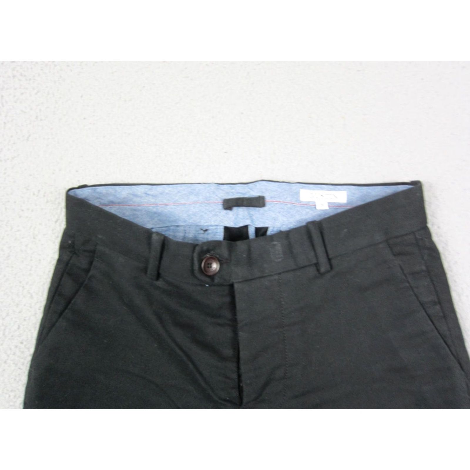 Gustin Gustin Pants Mens 31 Black Slim Straight Chino Button Fly Made in USA Size US 31 - 3 Thumbnail