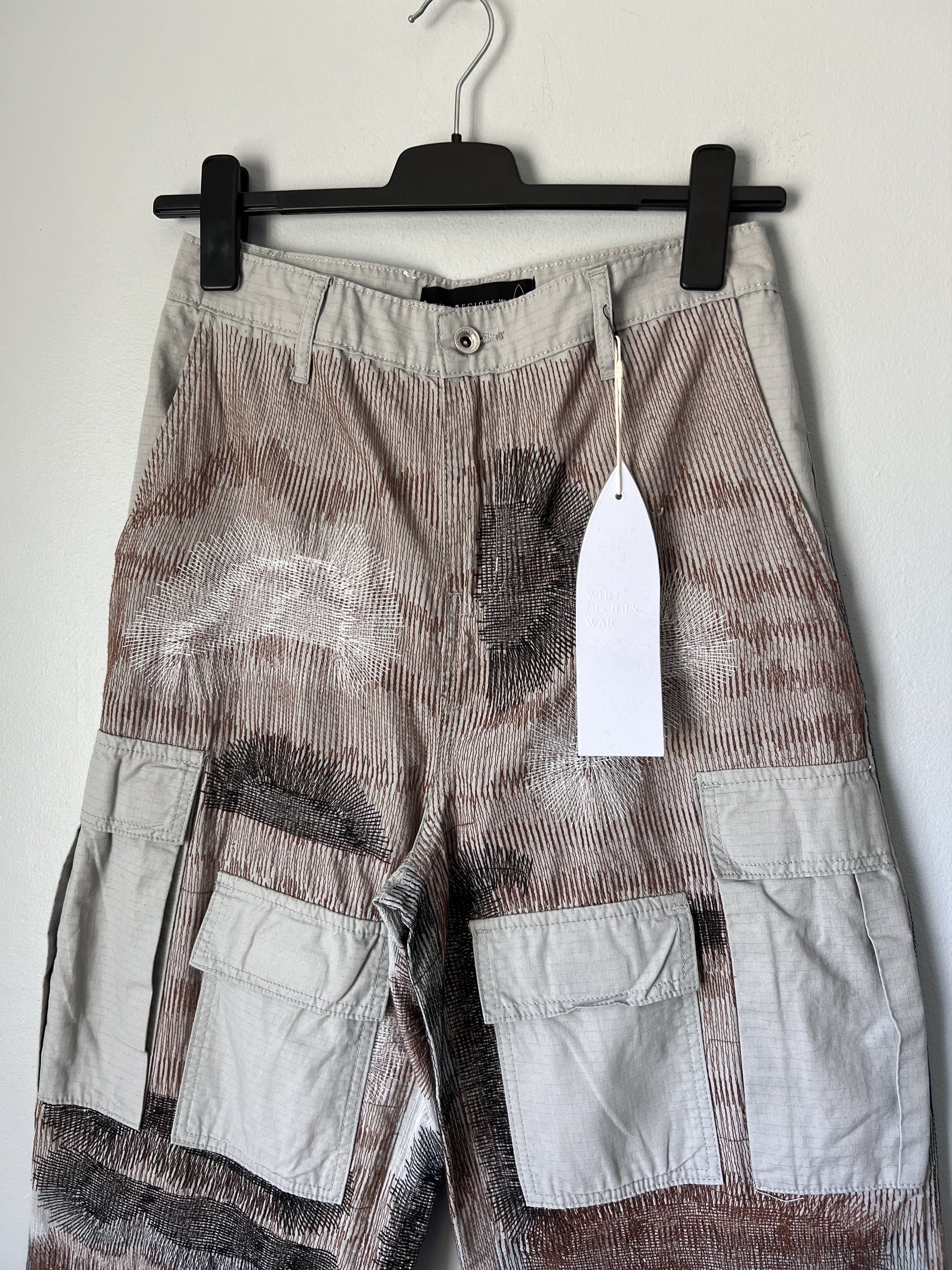 Who Decides War Who Decides War Darning Cargo Pants in Grey Size US 30 / EU 46 - 2 Thumbnail