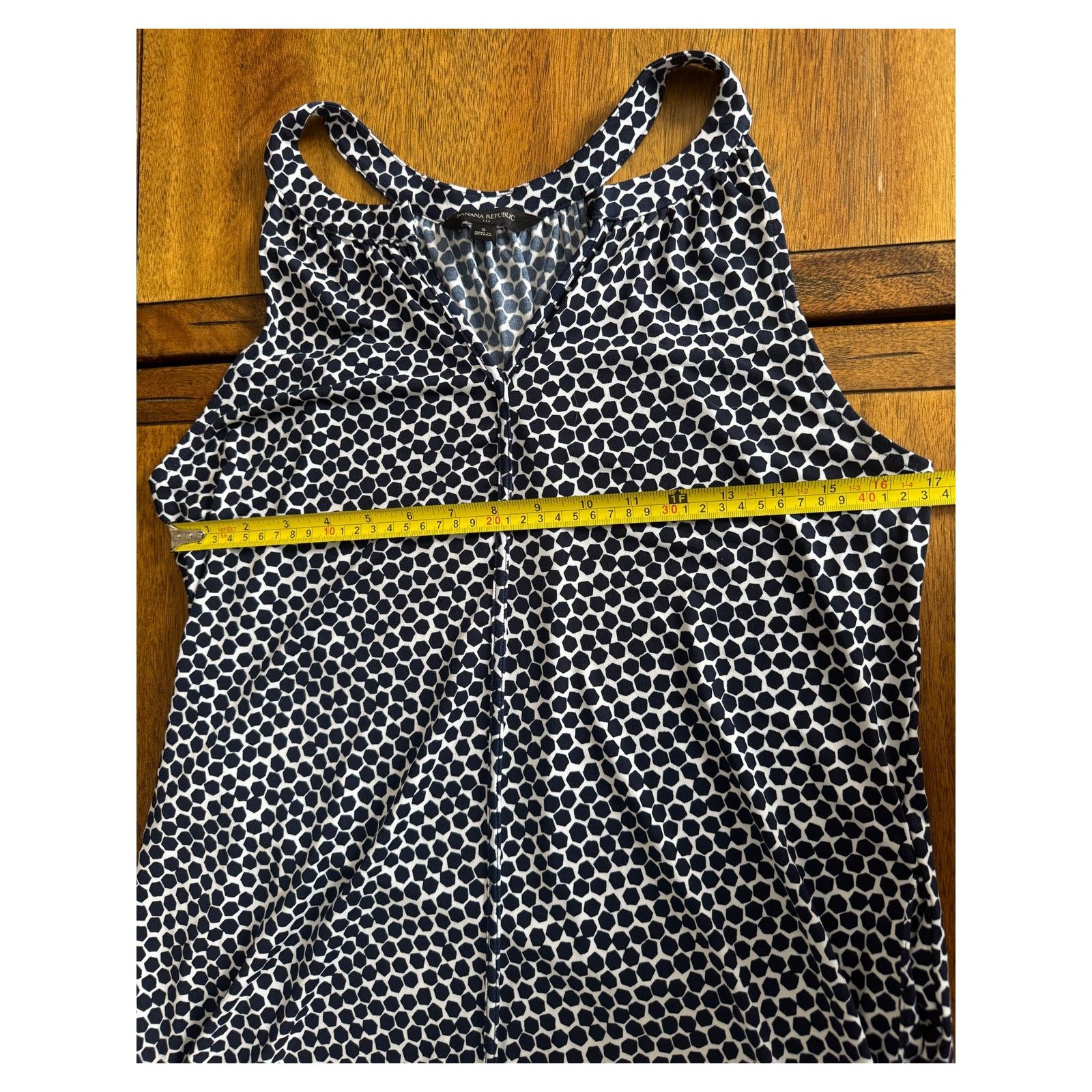 Banana Republic Banana Republic Navy White Print Sleeveless Dress Small Size S / US 4 / IT 40 - 6 Thumbnail