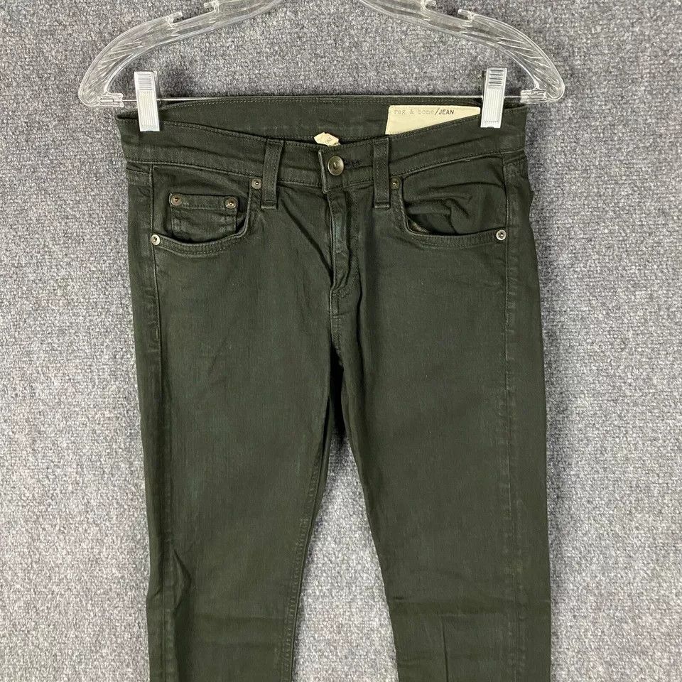 Rag & Bone Rag & Bone Jeans Women's Size 24 The Dre Green Denim Size 28" / US 6 / IT 42 - 2 Thumbnail