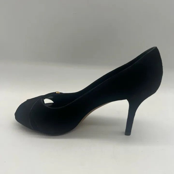 Louis Vuitton Louis Vuitton Black Suede High Heels -2508 Size US 5 / IT 35 - 3 Thumbnail