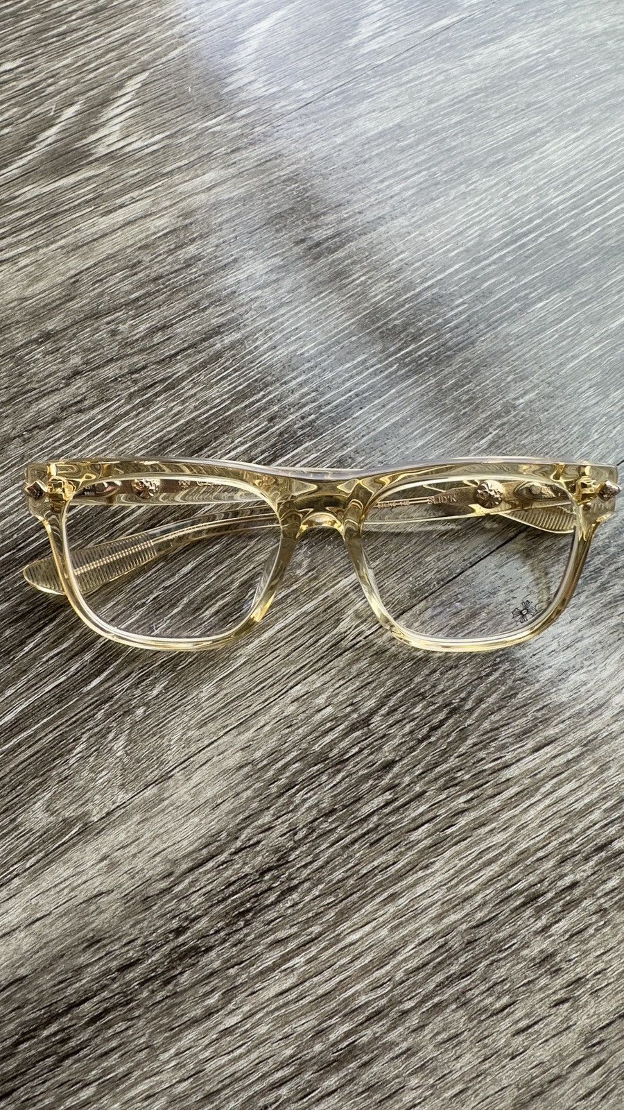 Chrome Hearts Glasses Slid’n Rare Gold