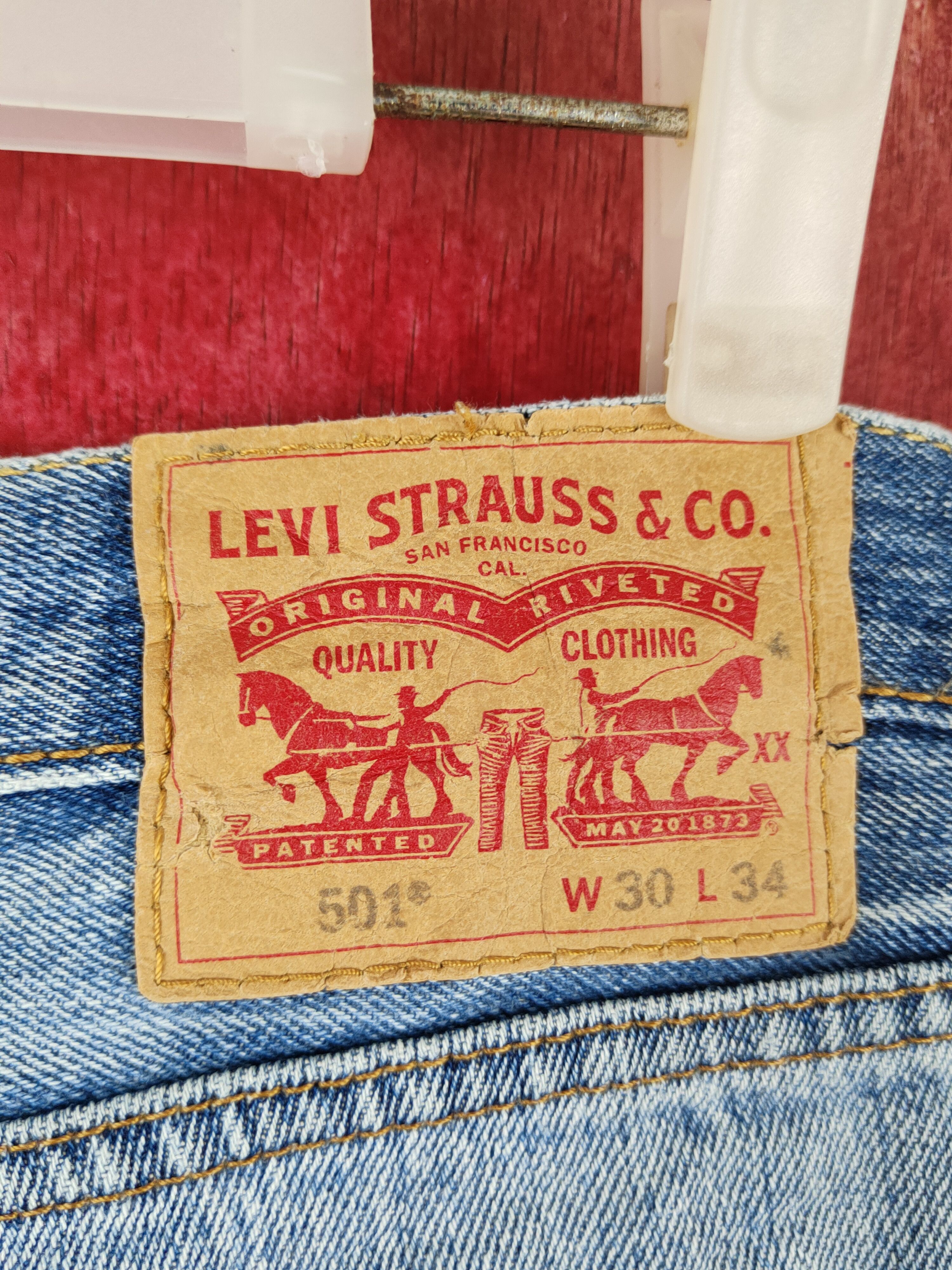 Levi's Levi's Blue Faded Distressed Ripped Jeans #S1813 Size US 31 - 8 Thumbnail