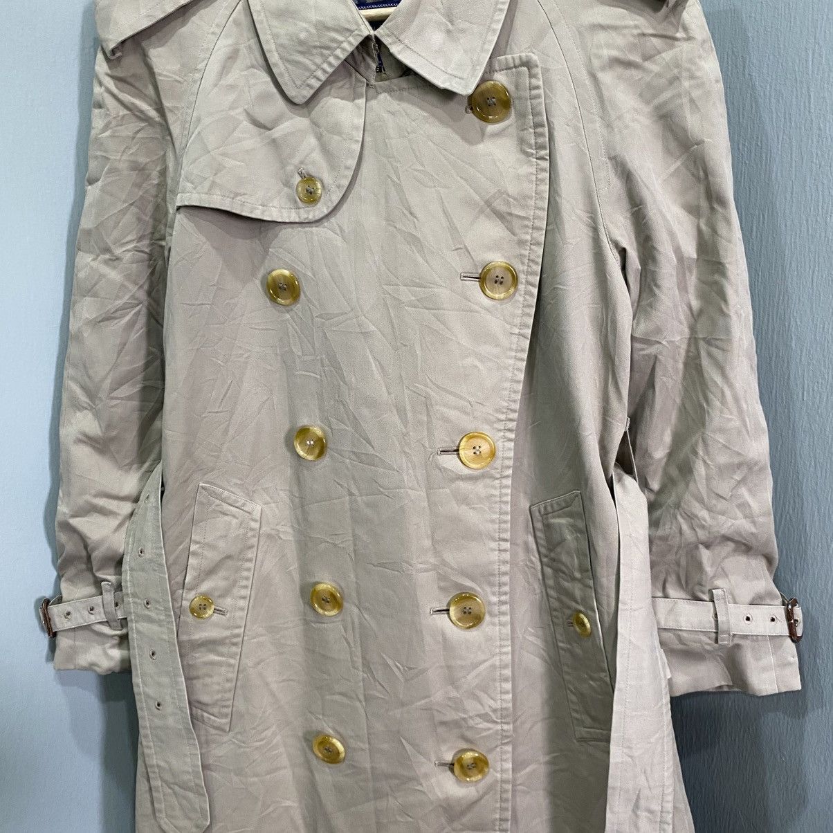 Burberry Vintage Burberrys Nova Check Double Breasted Trench Coat Size US M / EU 48-50 / 2 - 5 Thumbnail
