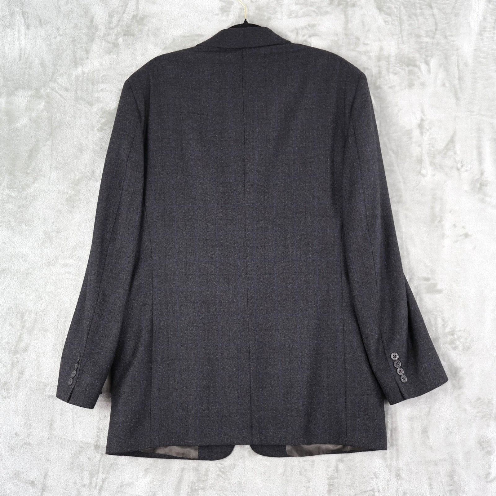 Stafford Stafford Executive Wool Cashmere Blazer Men 40L Gray Classic Size 40L - 6 Thumbnail