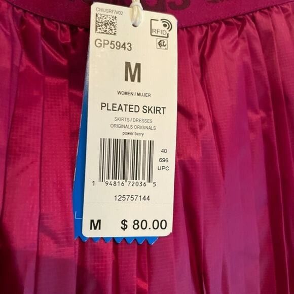 Adidas Adidas Metallic Pleated Skirt berry M Size 30" / US 8 / IT 44 - 5 Thumbnail