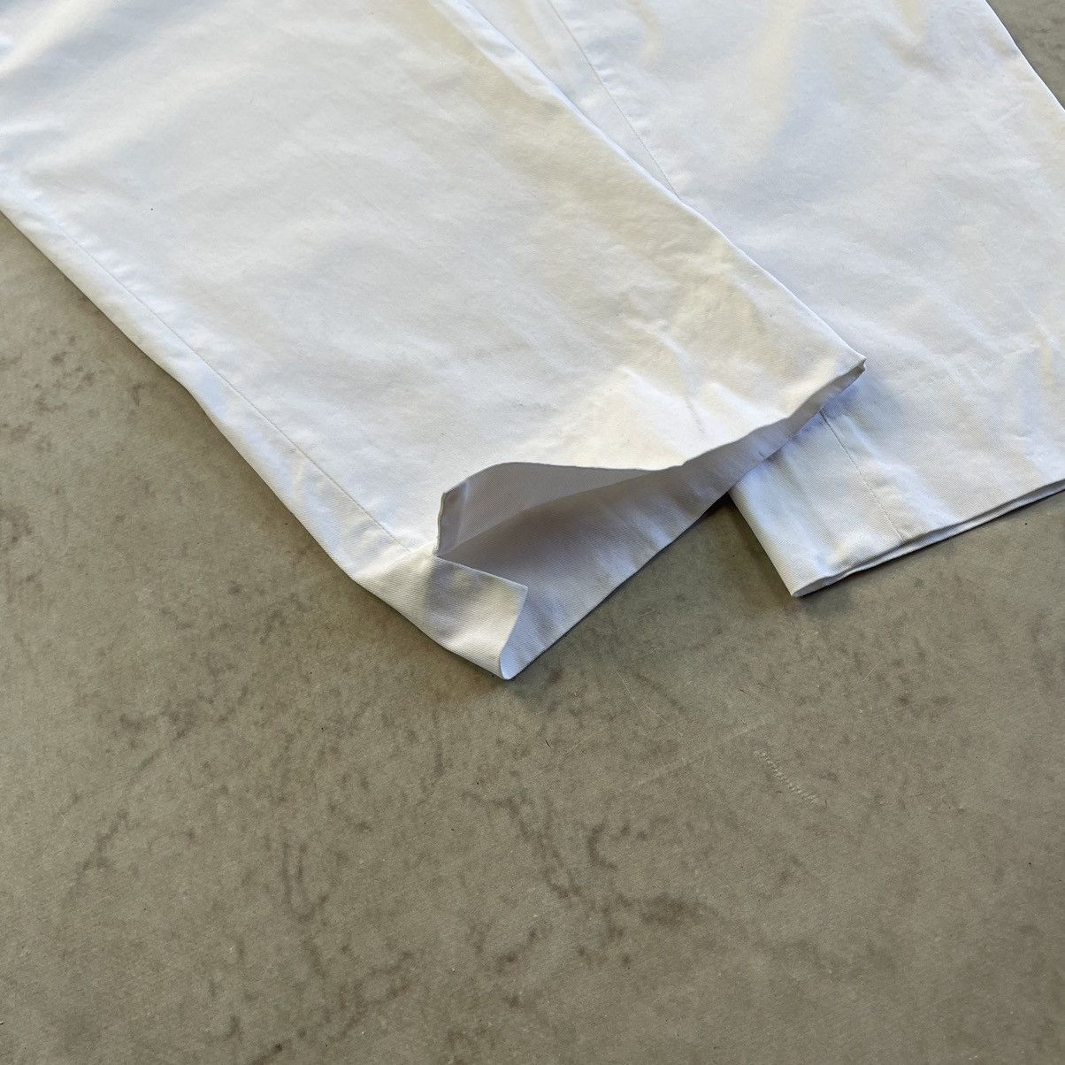 Canali × Designer Canali Oldmoney White Stretch Baggy Trousers Size US 37 - 5 Thumbnail