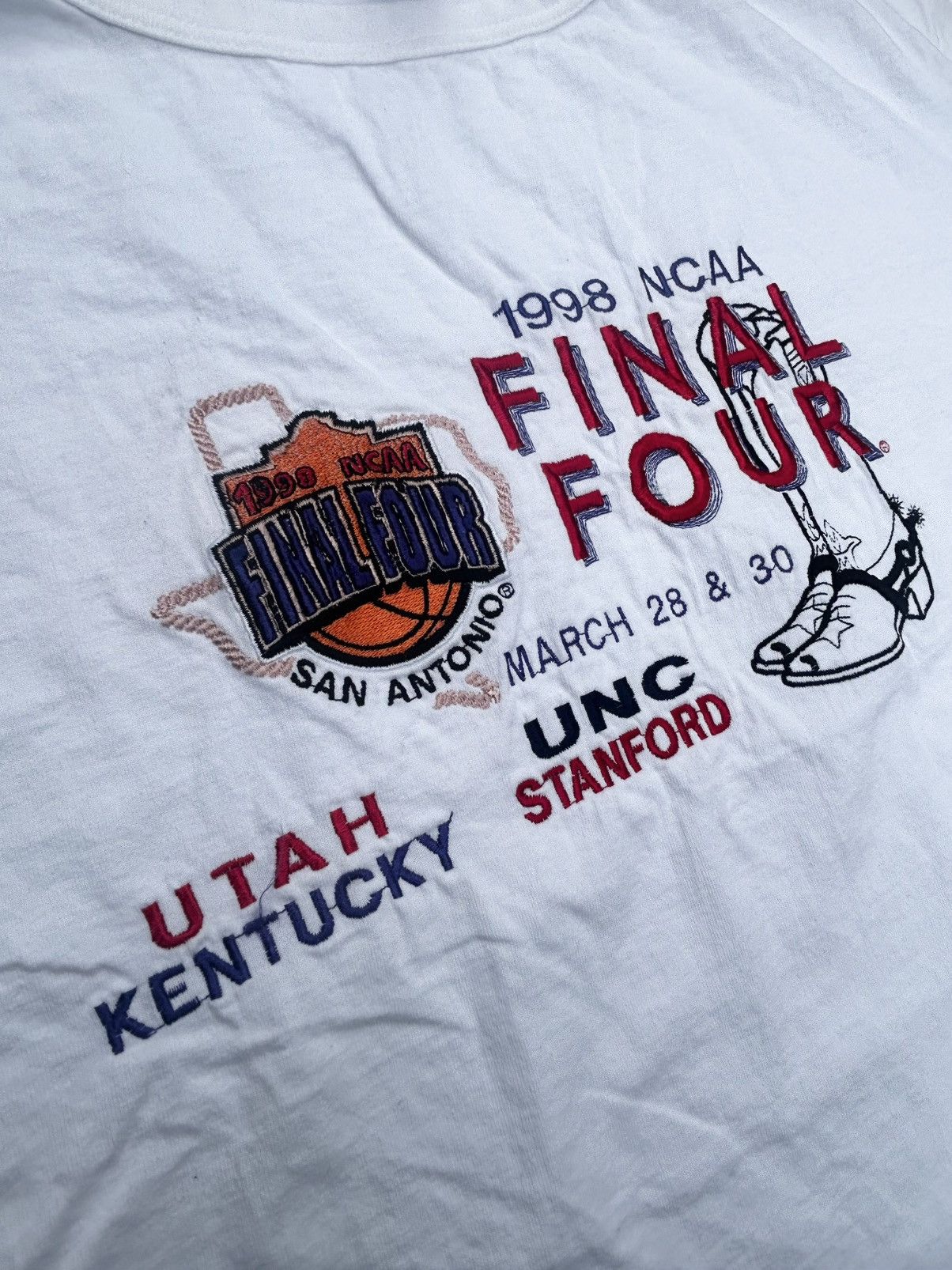 NCAA NCAA 1998 Final Four White Short Sleeve Tee Size US L / EU 52-54 / 3 - 2 Thumbnail