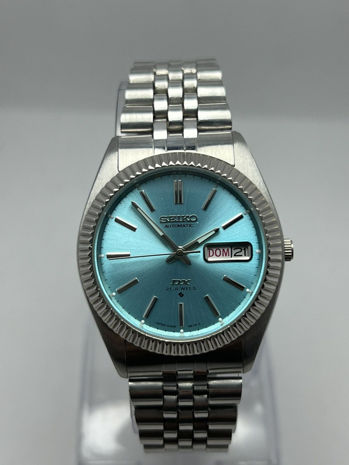Seiko Seiko DX Automatic Watch Fluted Bezel Day/Date Made in Japan Size 36 - 11 Thumbnail