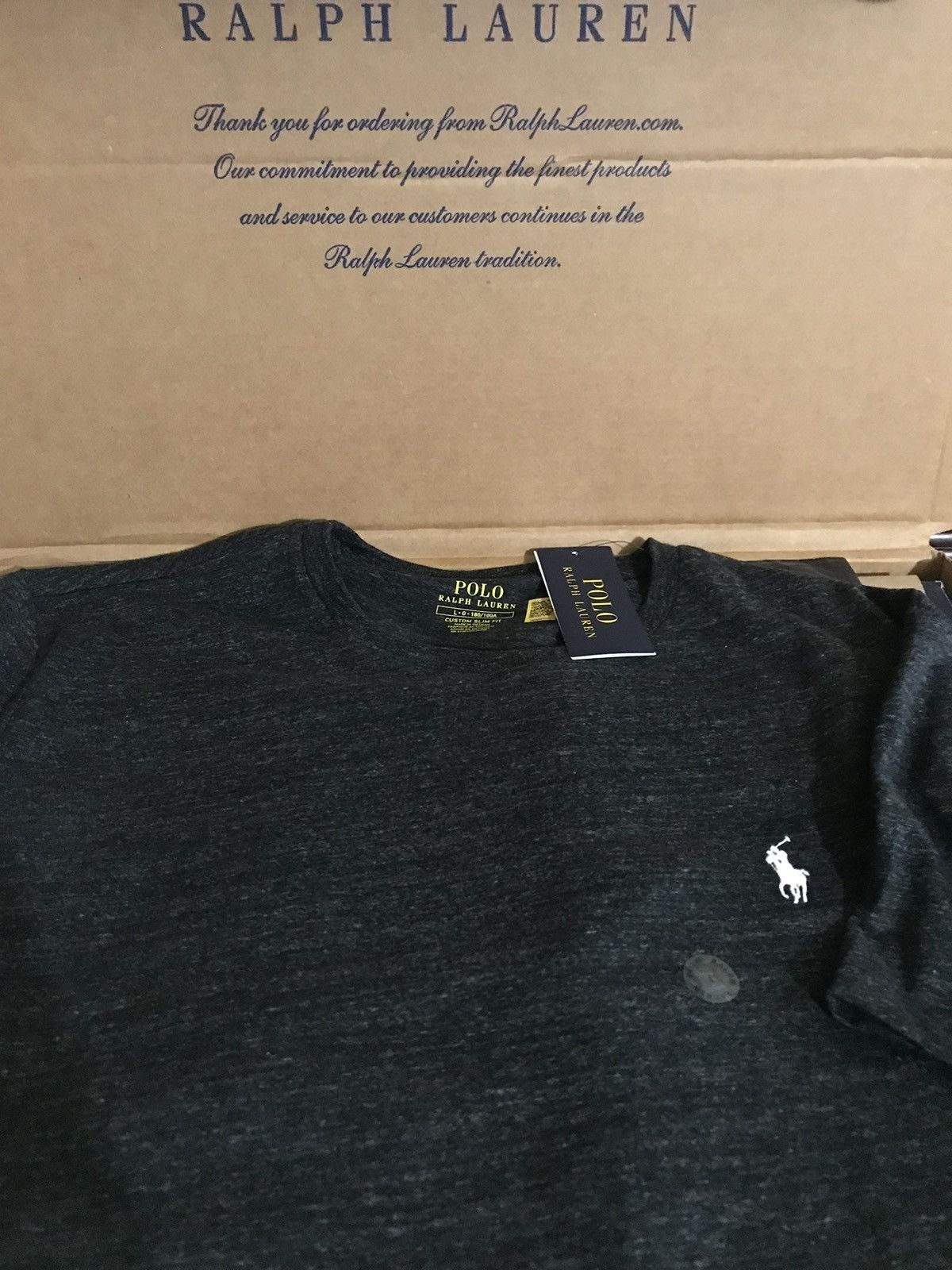 Polo Ralph Lauren Polo Ralph Lauren Grey Tee Size L Size US L / EU 52-54 / 3 - 2 Thumbnail