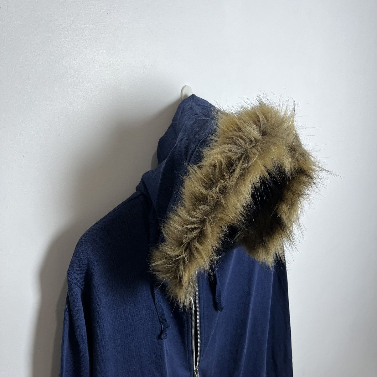 Hysteric Glamour Faux Fur Double Zip Hoodie Distressed Japan LGB Style Size US L / EU 52-54 / 3 - 3 Thumbnail